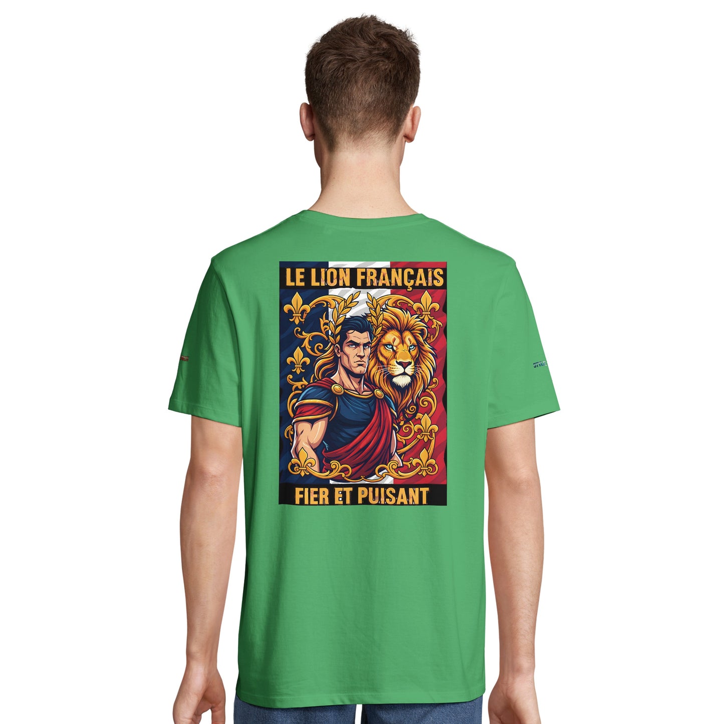 Men's T-shirt strong lion French style organic in conversion cotton | SOL'S Legend 03981