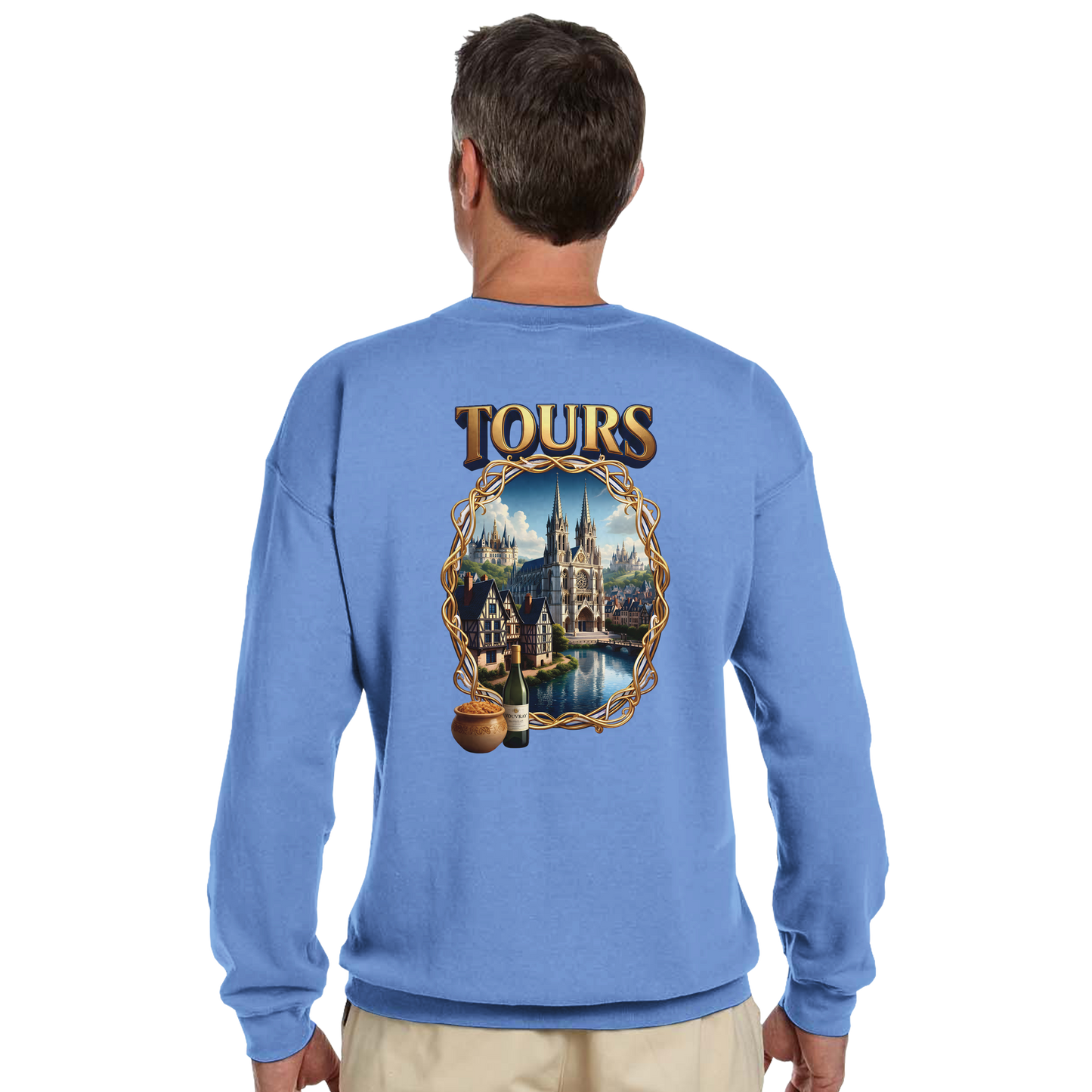Unisex Sweatshirt Tours French City Classic Crewneck | Gildan® 18000