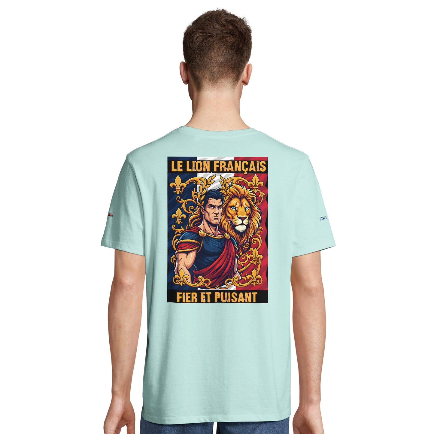 Men's T-shirt strong lion French style organic in conversion cotton | SOL'S Legend 03981