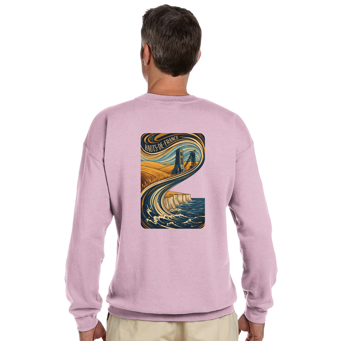 Unisex Nord-Pas-de-Calais classic crewneck sweatshirt | Gildan® 18000