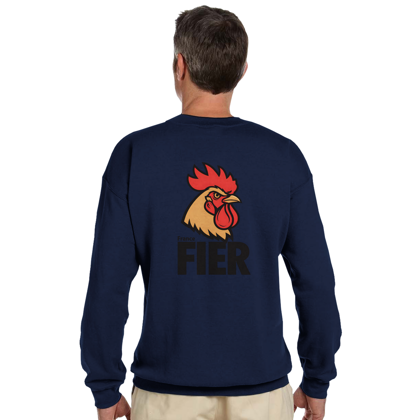 Men's France Proud Classic Crewneck Sweatshirt | Gildan® 18000
