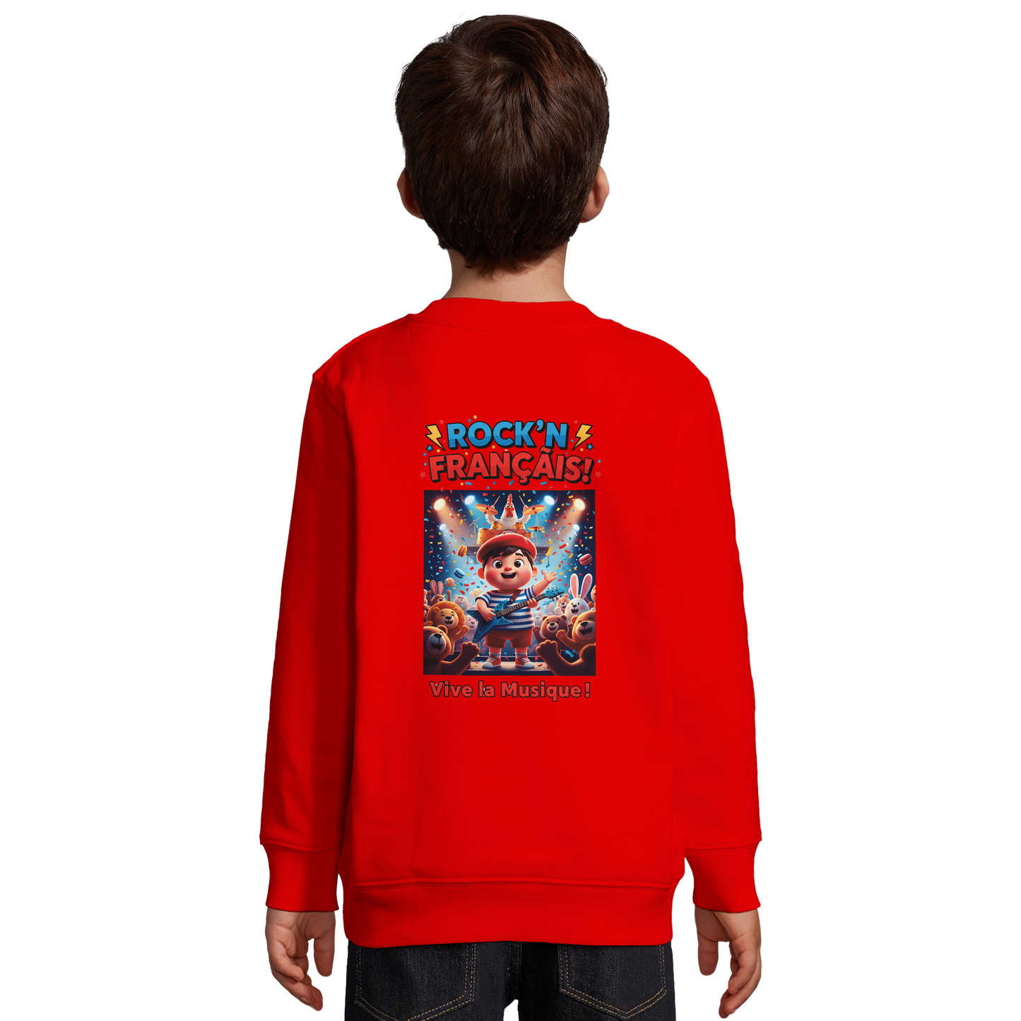 Jungen Sweatshirt Rock'n Français Mischgewebe recycelt | SOL'S Columbia Kids 04239