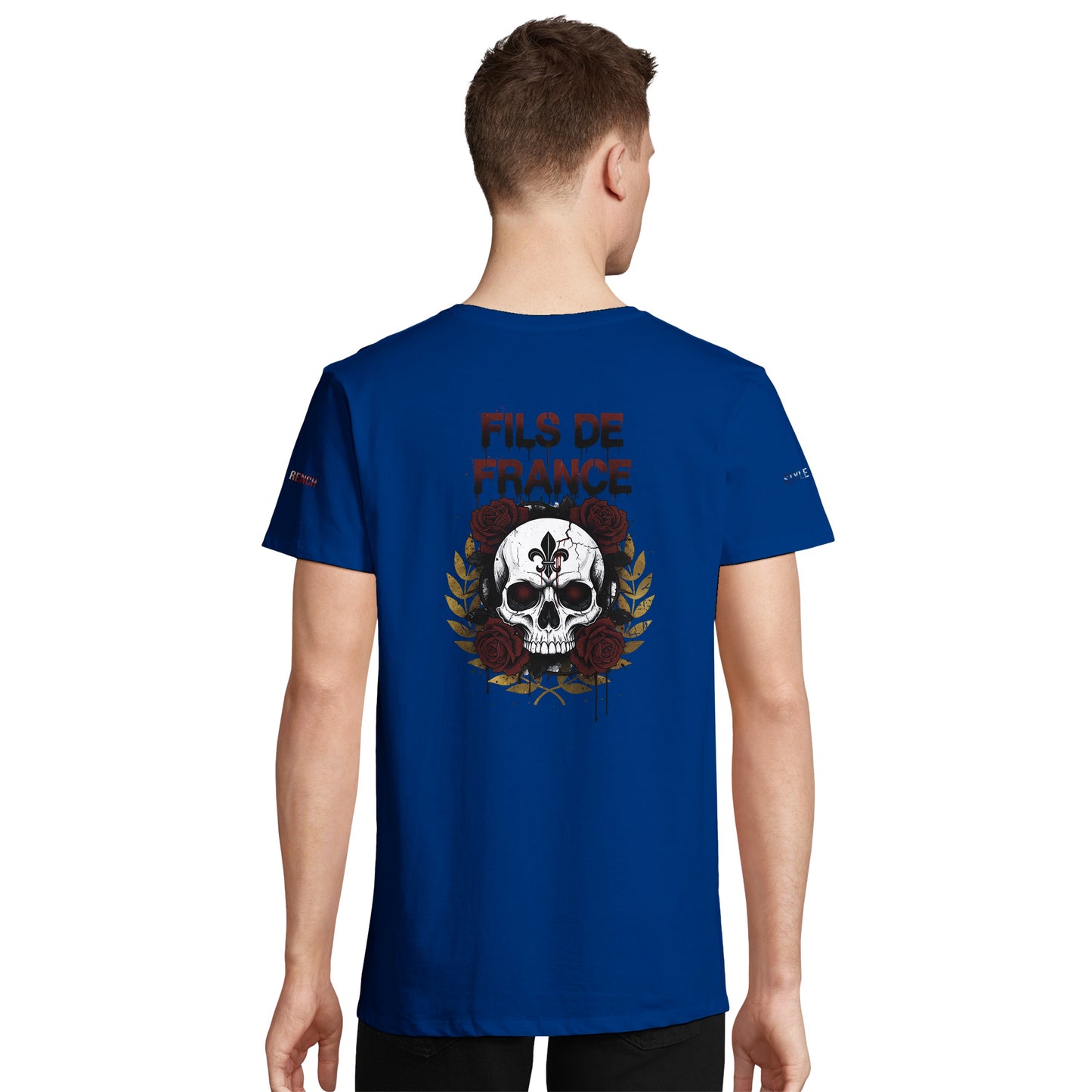 T-Shirt Herren Frankreich-Stil Rundhals recycelte Mischung | SOL'S RE Crusader 04233