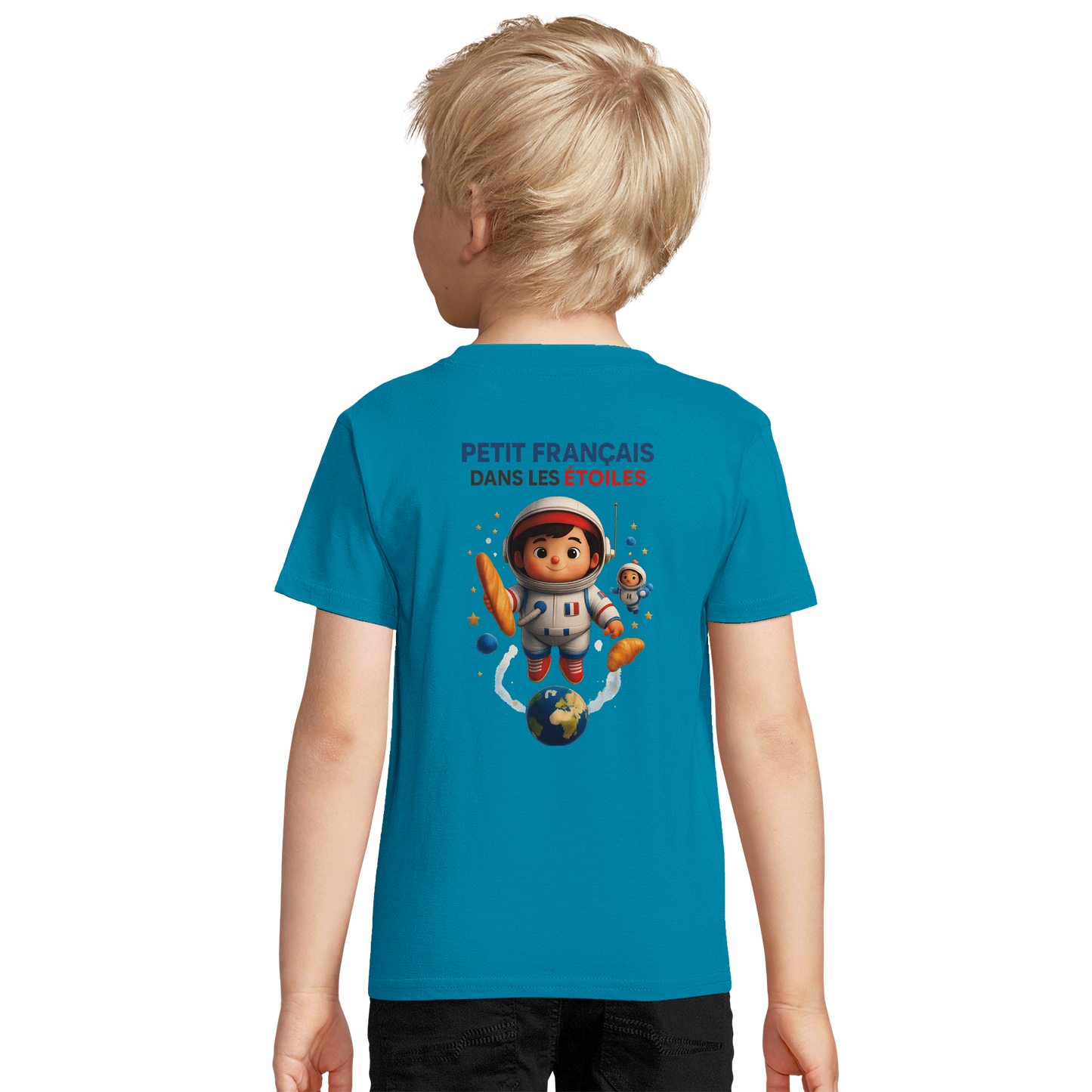 Jungen-Sweatshirt kleiner Franzose in den Sternen | SOL'S Columbia Kids 04239 recycelte Mischung
