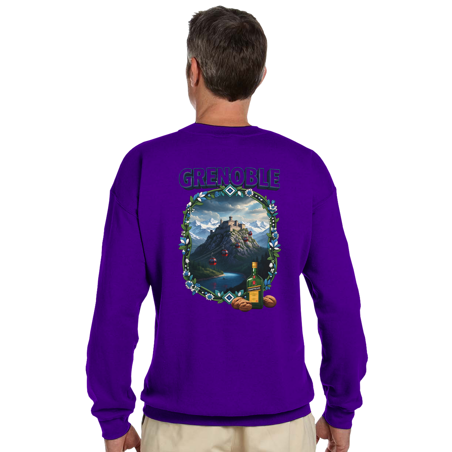 Grenoble city of France classic unisex crewneck sweatshirt | Gildan® 18000