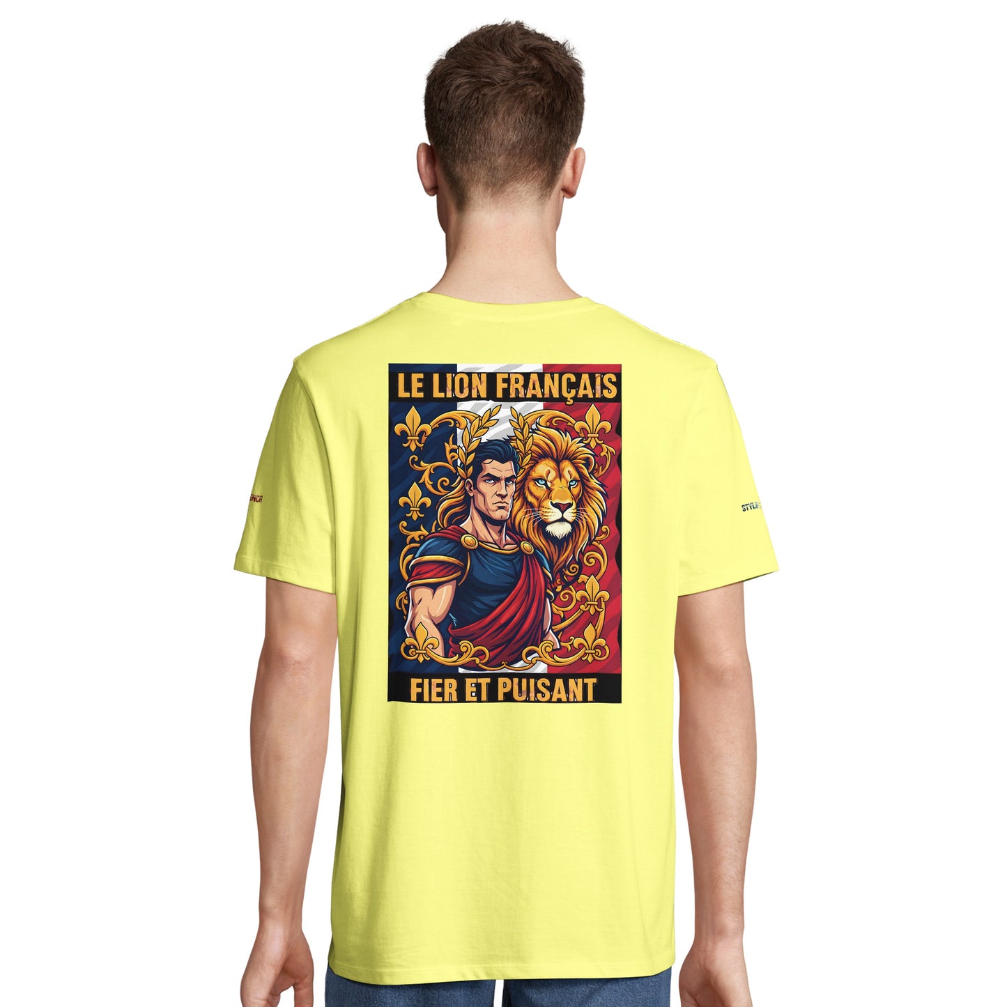 Men's T-shirt strong lion French style organic in conversion cotton | SOL'S Legend 03981