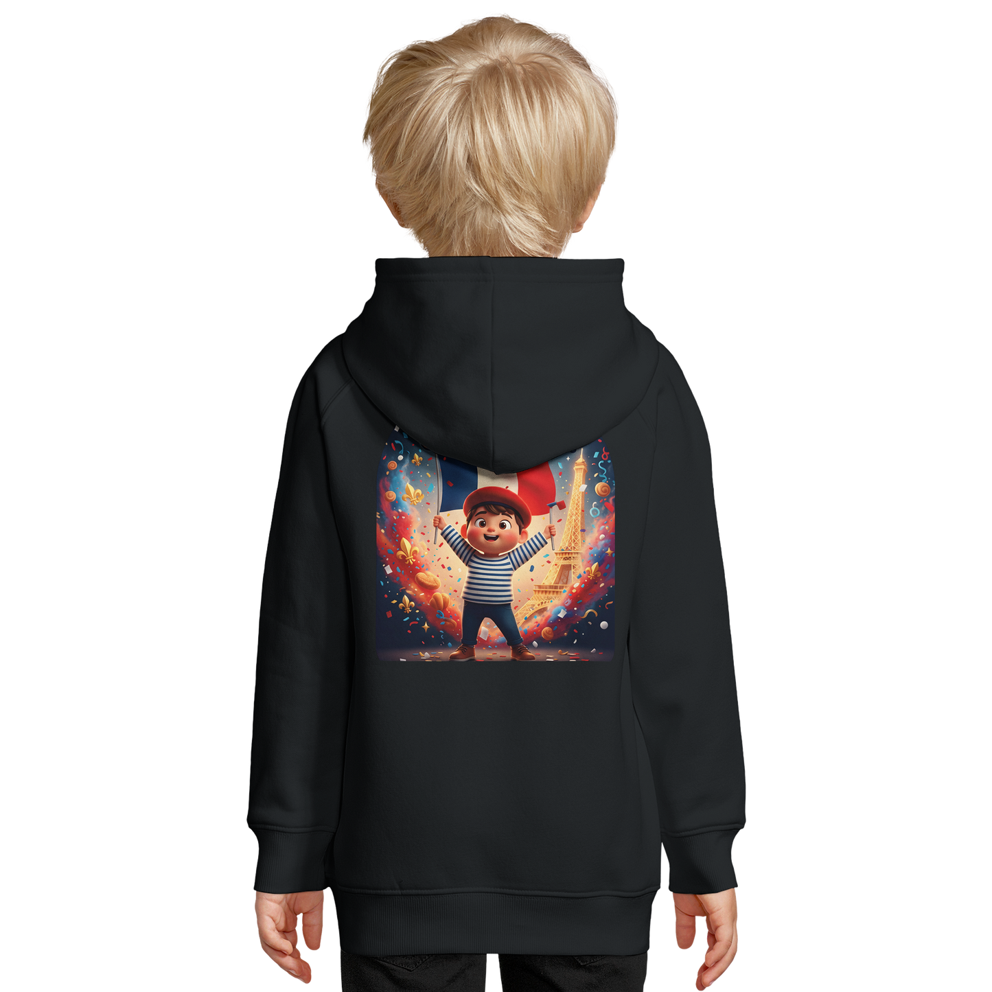 Sweat-shirt Enfant Petit Patriote - Hoodie en Coton Bio Éco-responsable