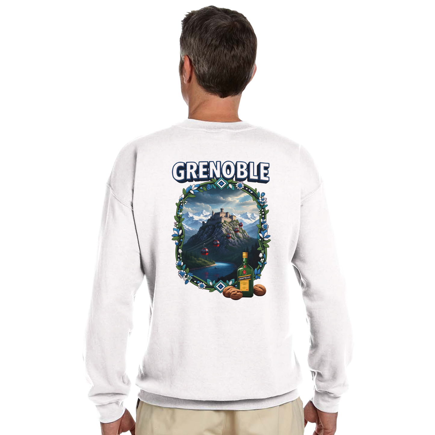 Grenoble city of France classic unisex crewneck sweatshirt | Gildan® 18000