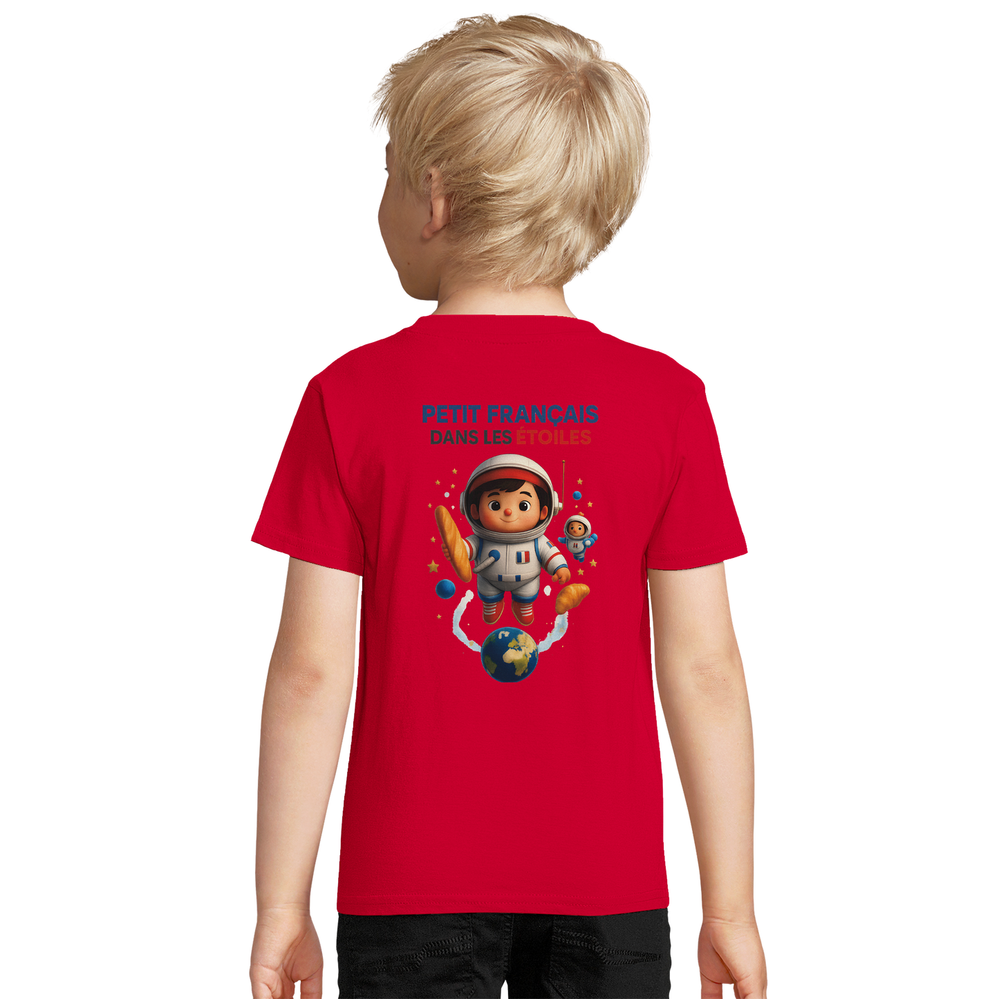 Jungen-Sweatshirt kleiner Franzose in den Sternen | SOL'S Columbia Kids 04239 recycelte Mischung