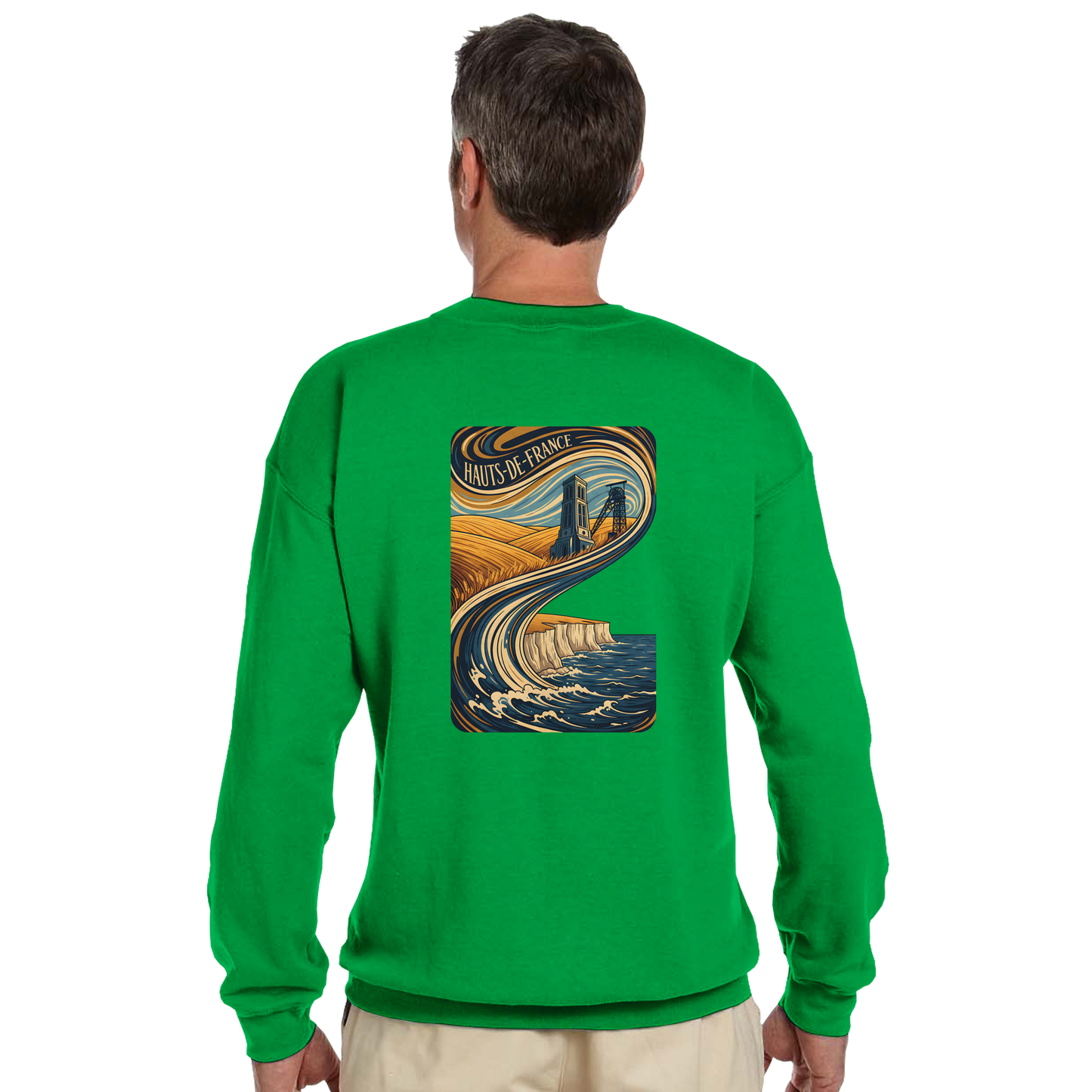 Unisex Nord-Pas-de-Calais classic crewneck sweatshirt | Gildan® 18000