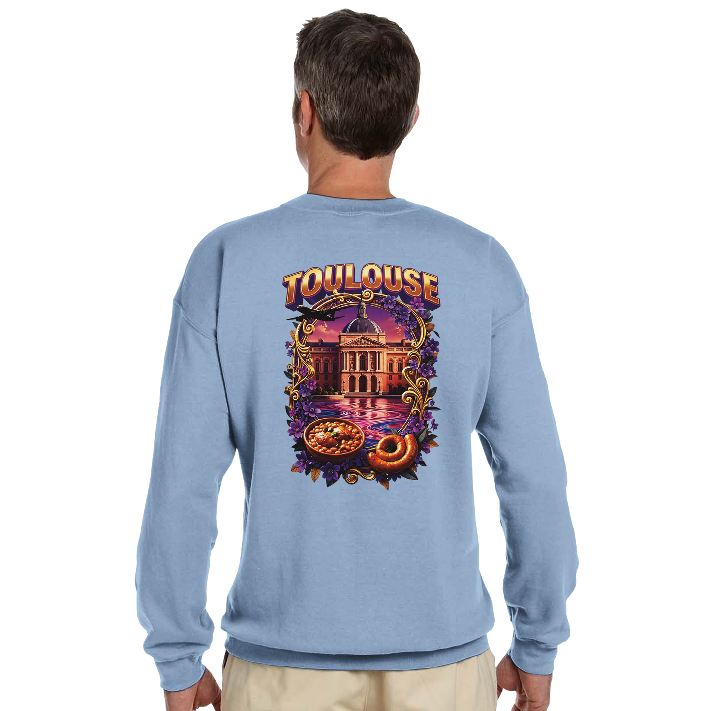 Unisex Sweatshirt Toulouse Classic French City Crewneck | Gildan® 18000