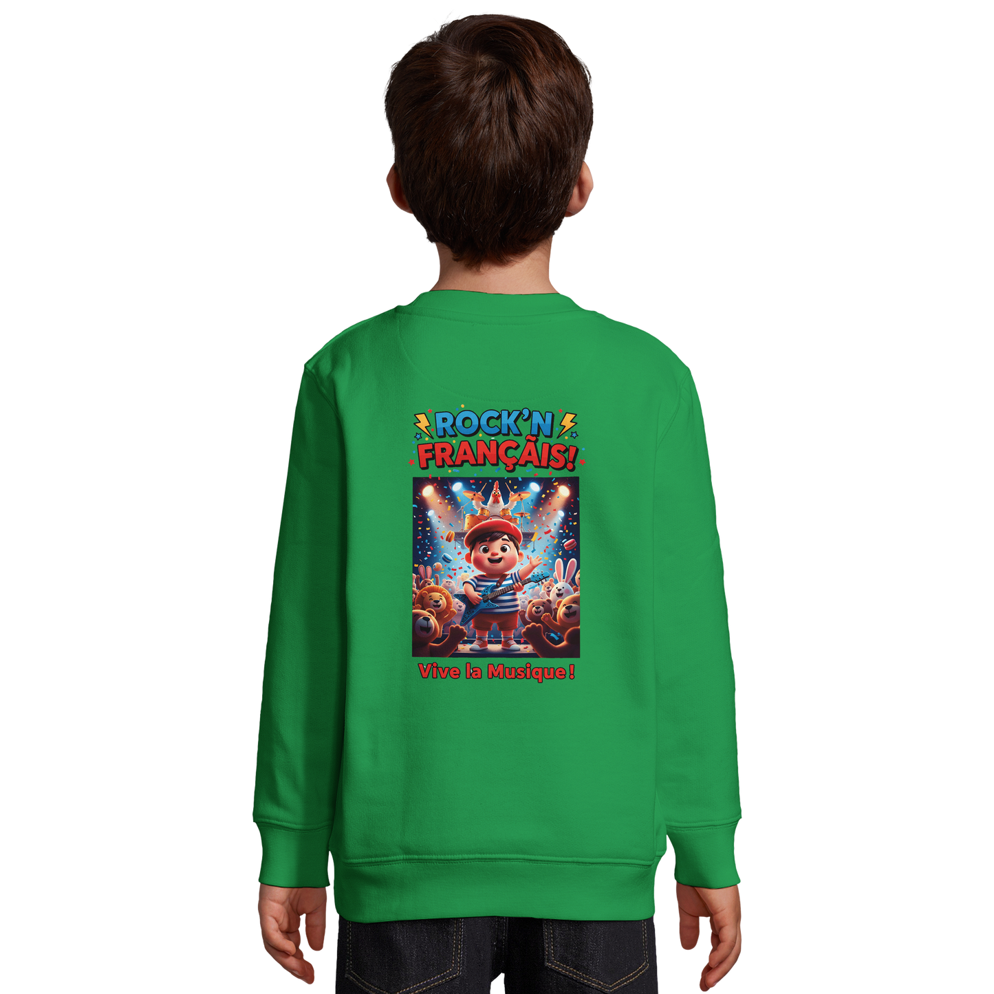 Jungen Sweatshirt Rock'n Français Mischgewebe recycelt | SOL'S Columbia Kids 04239