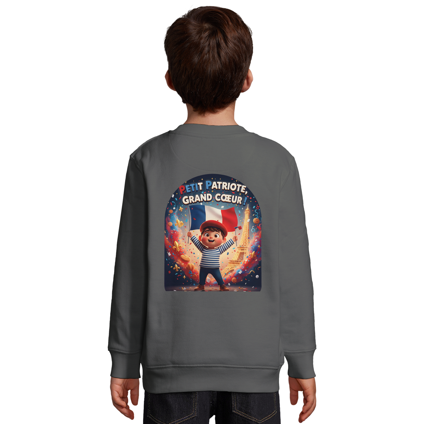 Sweat-shirt Enfant Petit Patriote - Coton Éco-Responsable