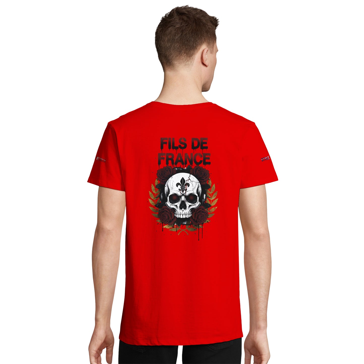T-Shirt Herren Frankreich-Stil Rundhals recycelte Mischung | SOL'S RE Crusader 04233
