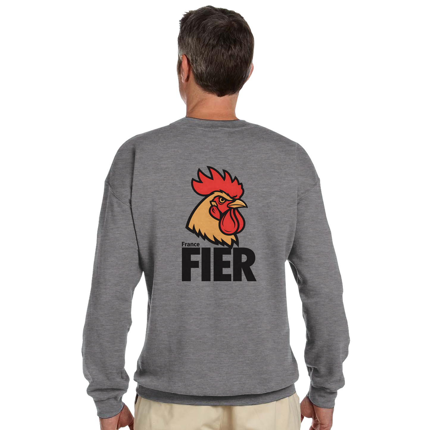 Men's France Proud Classic Crewneck Sweatshirt | Gildan® 18000