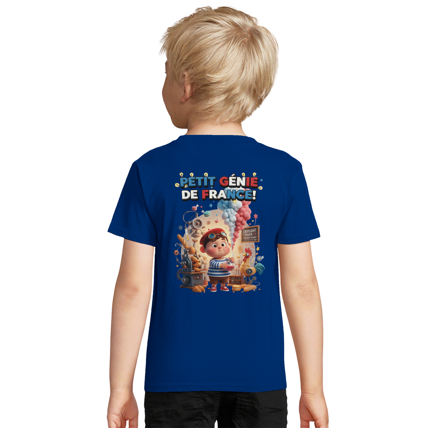 Bio-T-Shirt für Jungen, eng anliegend, mit Aufschrift „Kleines Genie“ | SOL'S Pioneer Kids 03578