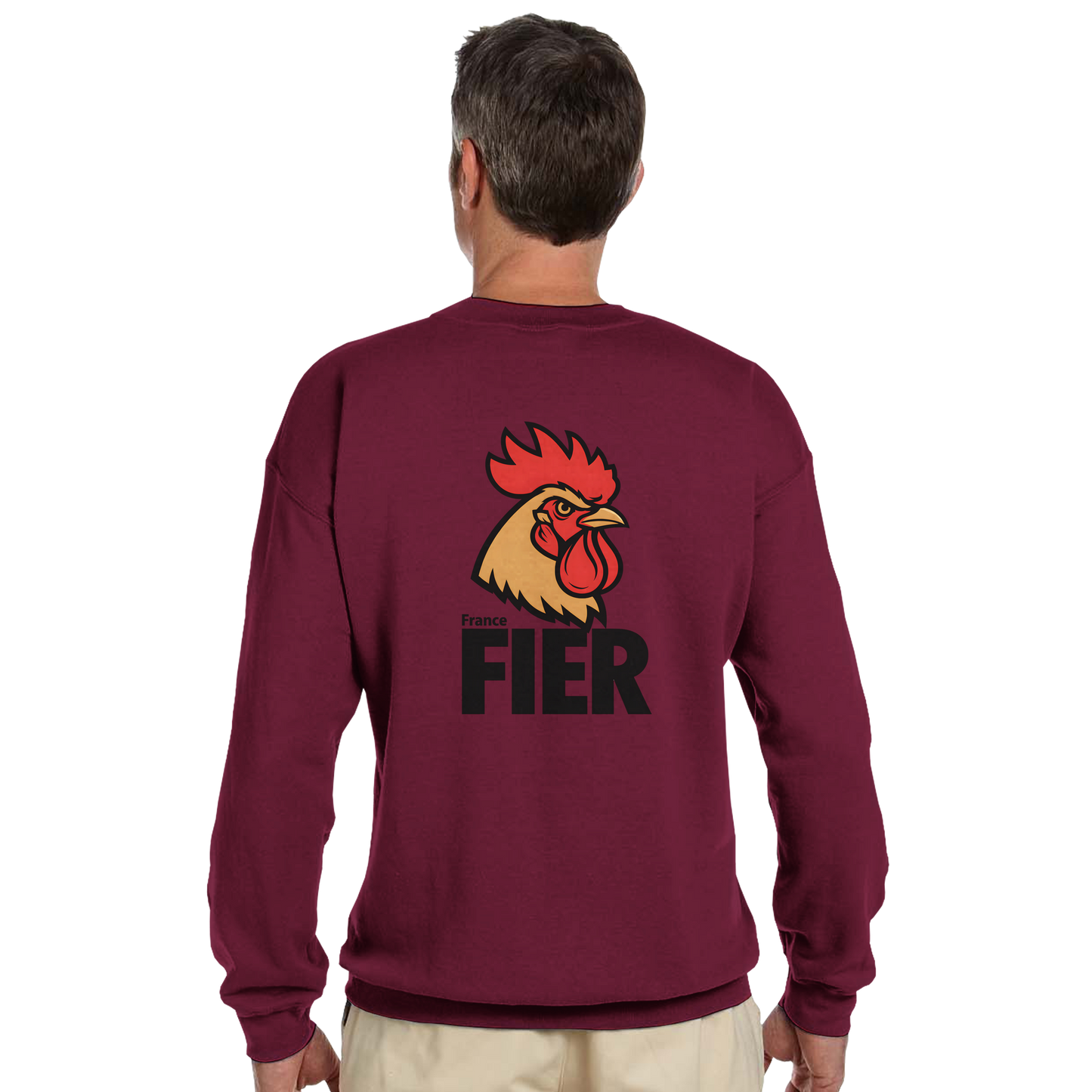 Men's France Proud Classic Crewneck Sweatshirt | Gildan® 18000