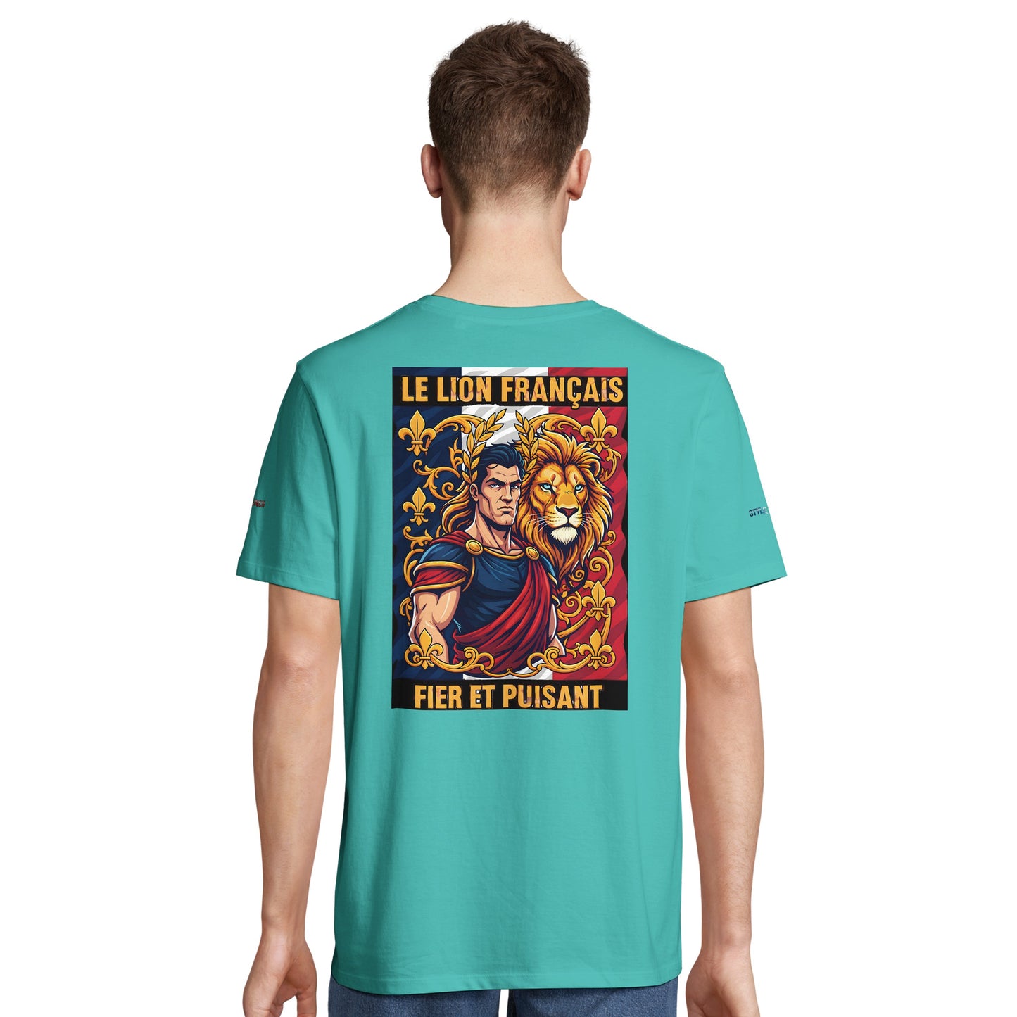 Men's T-shirt strong lion French style organic in conversion cotton | SOL'S Legend 03981