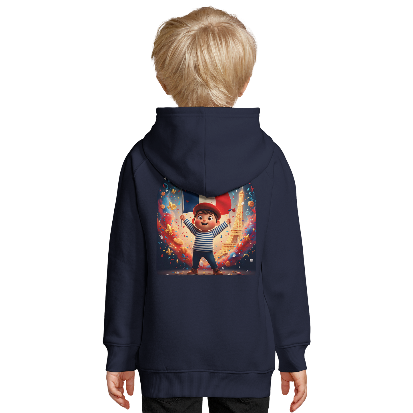 Sweat-shirt Enfant Petit Patriote - Hoodie en Coton Bio Éco-responsable