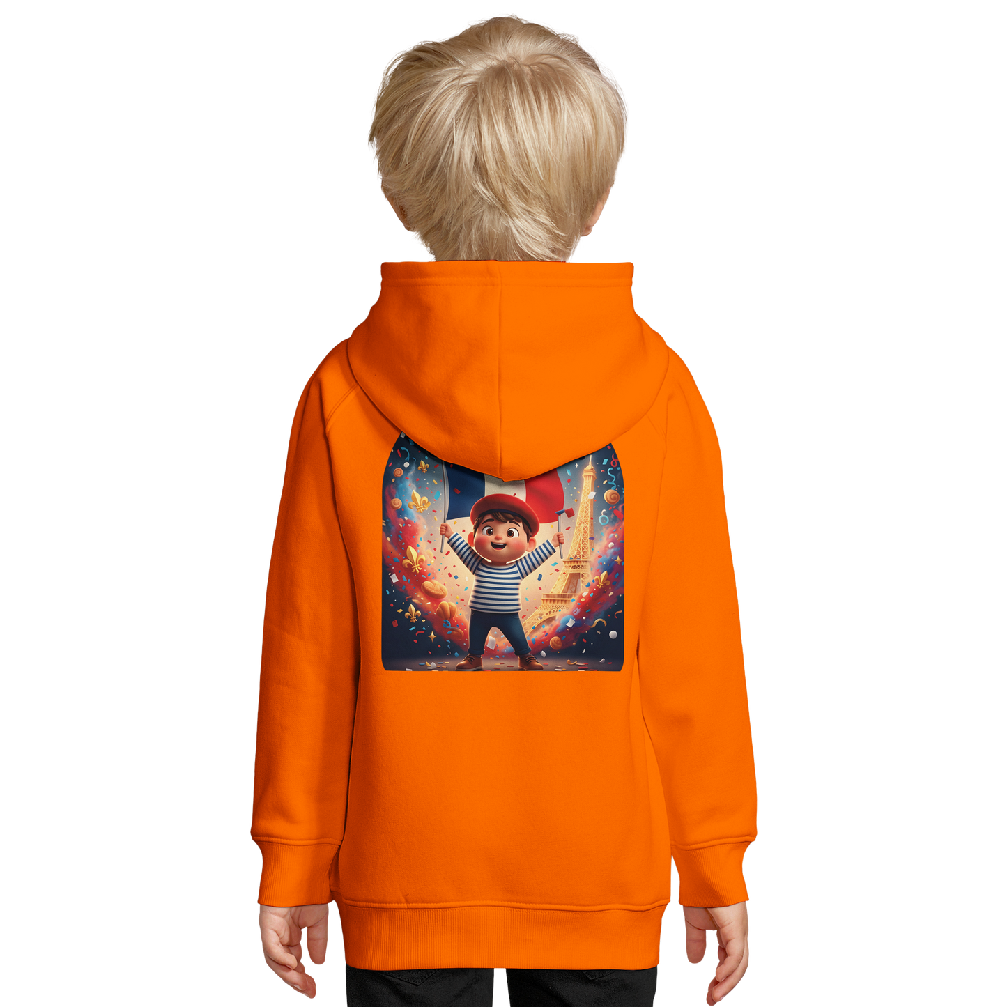 Sweat-shirt Enfant Petit Patriote - Hoodie en Coton Bio Éco-responsable
