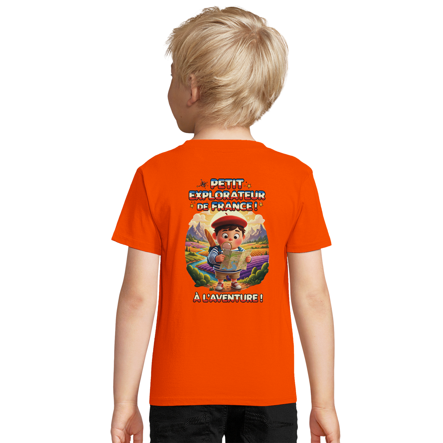 Organic fitted "Little Explorer" boy's T-shirt | SOL'S Pioneer Kids 03578