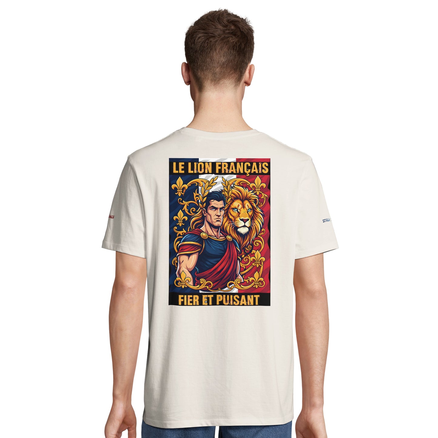 Men's T-shirt strong lion French style organic in conversion cotton | SOL'S Legend 03981