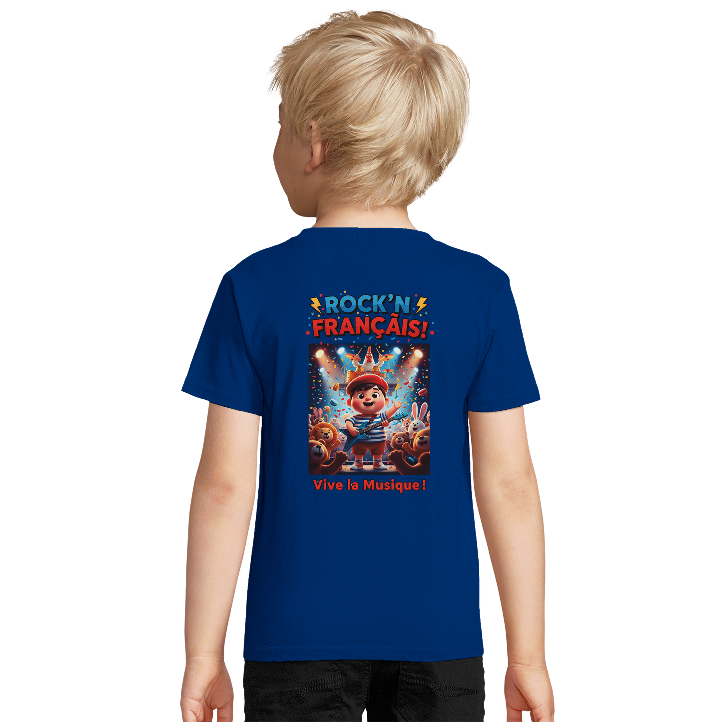 T-Shirt Junge Rock'n Français Bio tailliert | SOL'S Pioneer Kids 03578