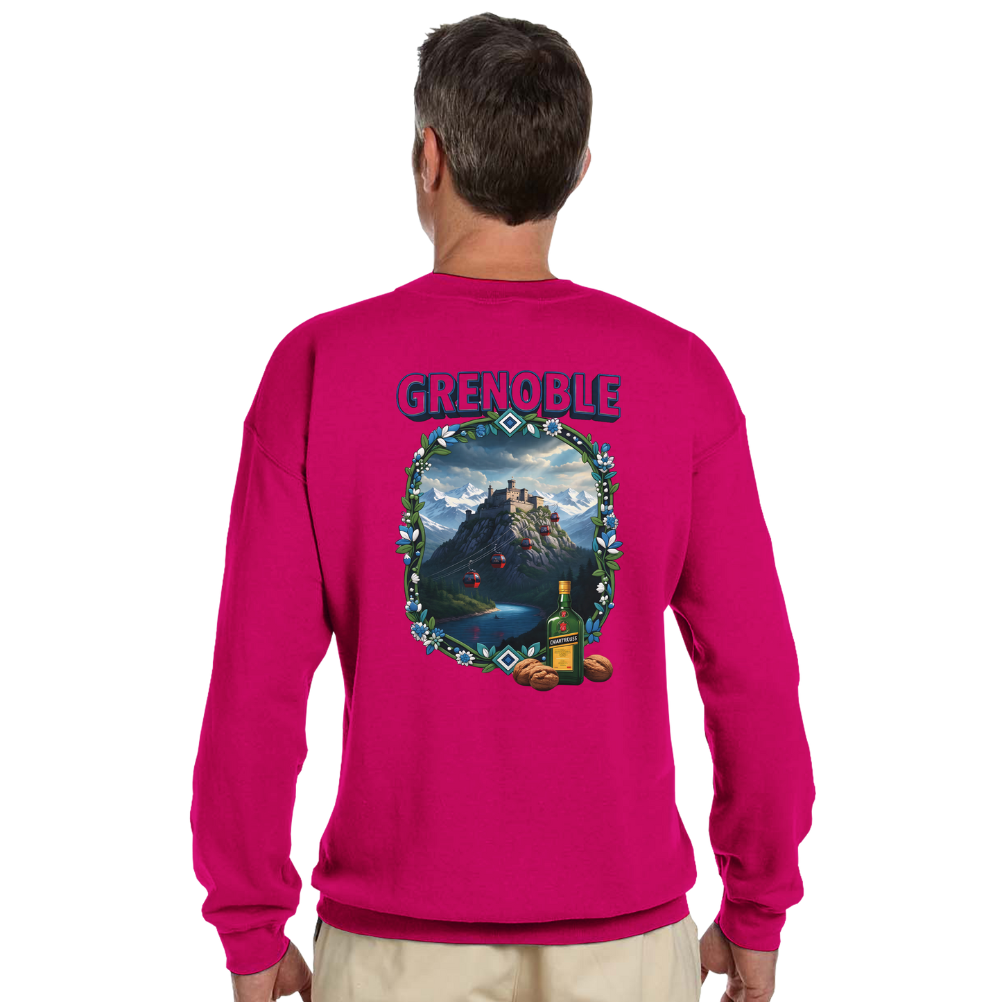 Grenoble city of France classic unisex crewneck sweatshirt | Gildan® 18000