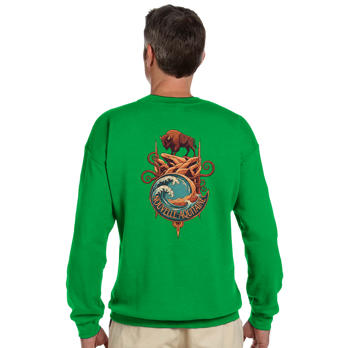 Klassisches Unisex-Rundhalsshirt Nouvelle-Aquitaine | Gildan® 18000