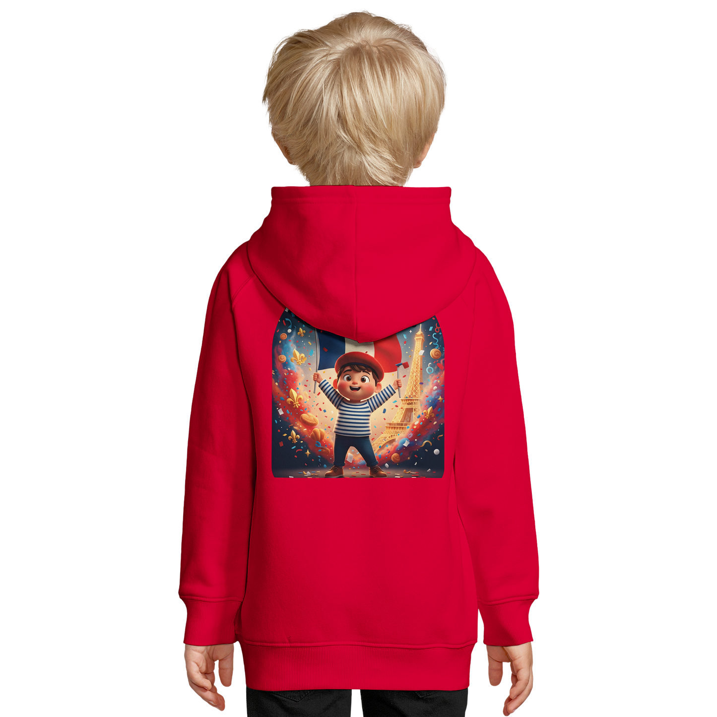 Sweat-shirt Enfant Petit Patriote - Hoodie en Coton Bio Éco-responsable