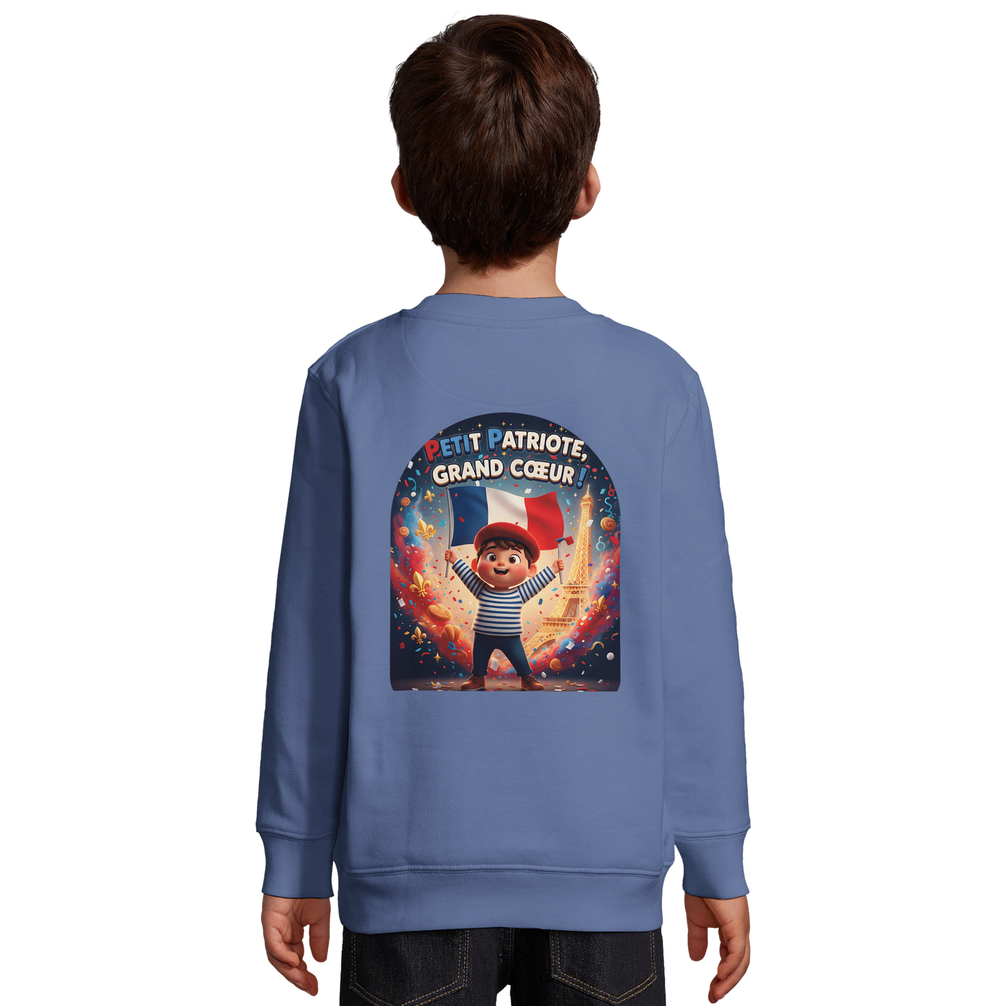 Sweat-shirt Enfant Petit Patriote - Coton Éco-Responsable
