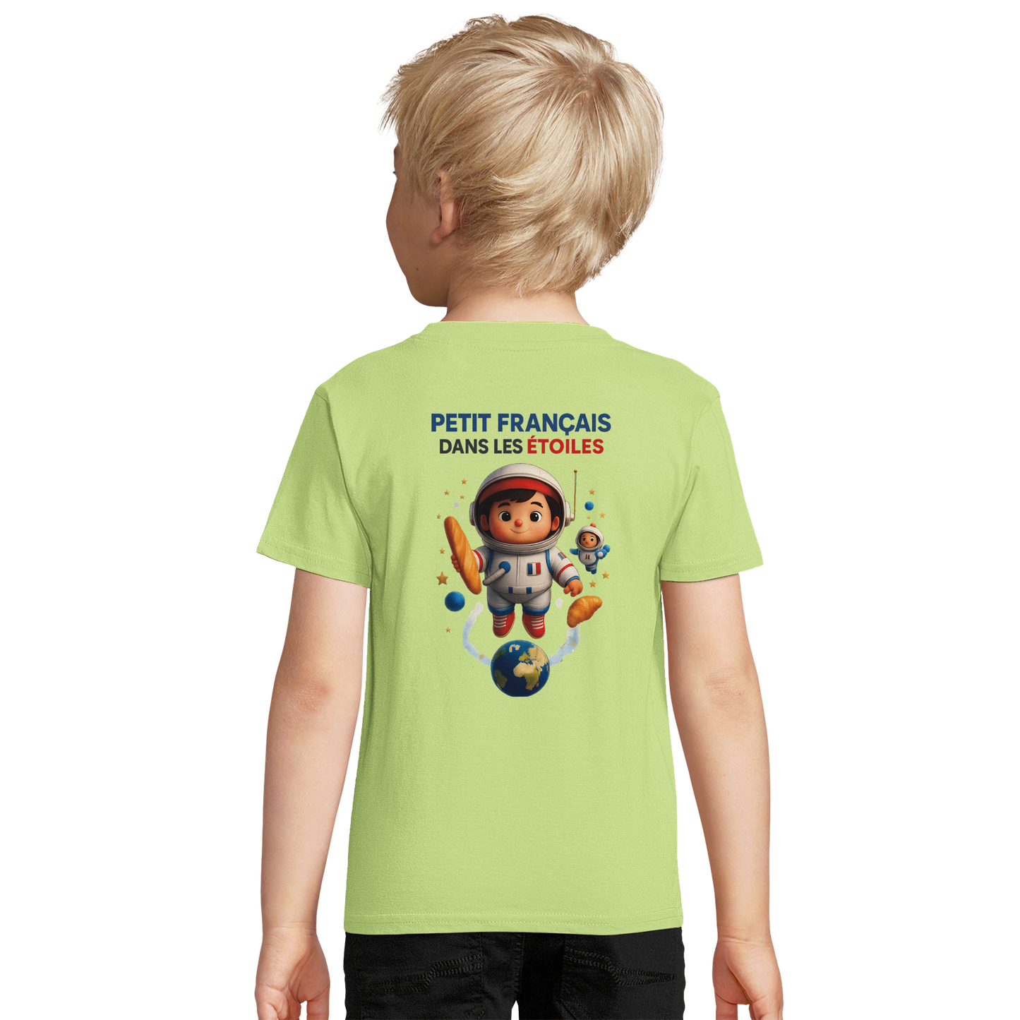 Jungen-Sweatshirt kleiner Franzose in den Sternen | SOL'S Columbia Kids 04239 recycelte Mischung