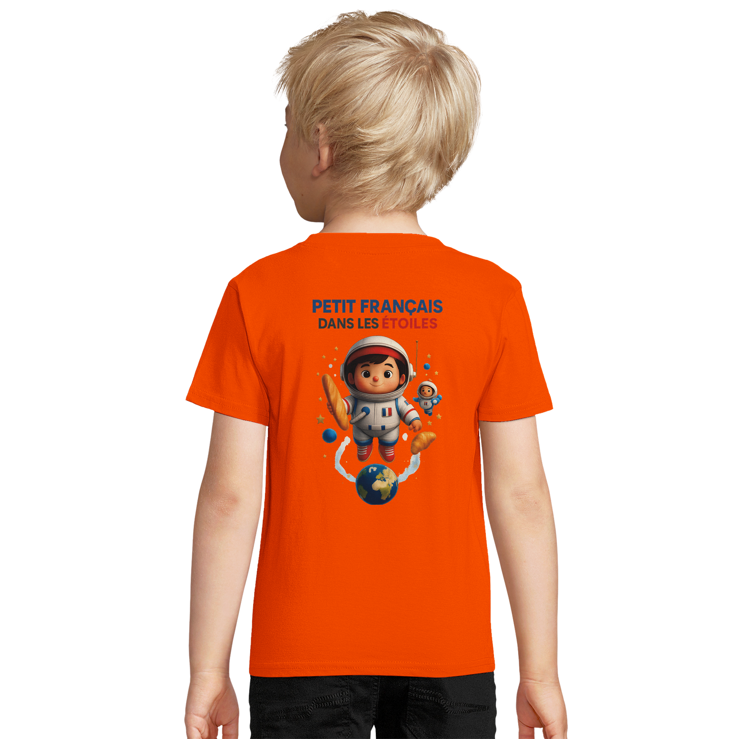 Jungen-Sweatshirt kleiner Franzose in den Sternen | SOL'S Columbia Kids 04239 recycelte Mischung