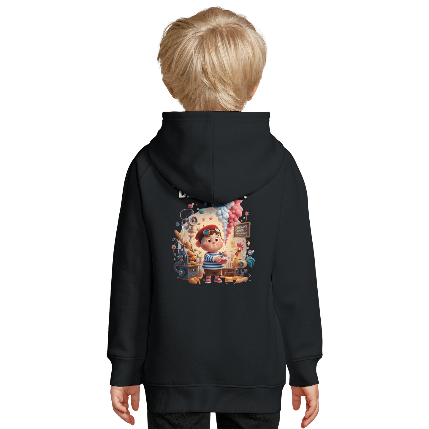 Kapuzenpullover für Jungen „Kleines Genie“ Französisch bio | SOL'S Stellar Kids 03576