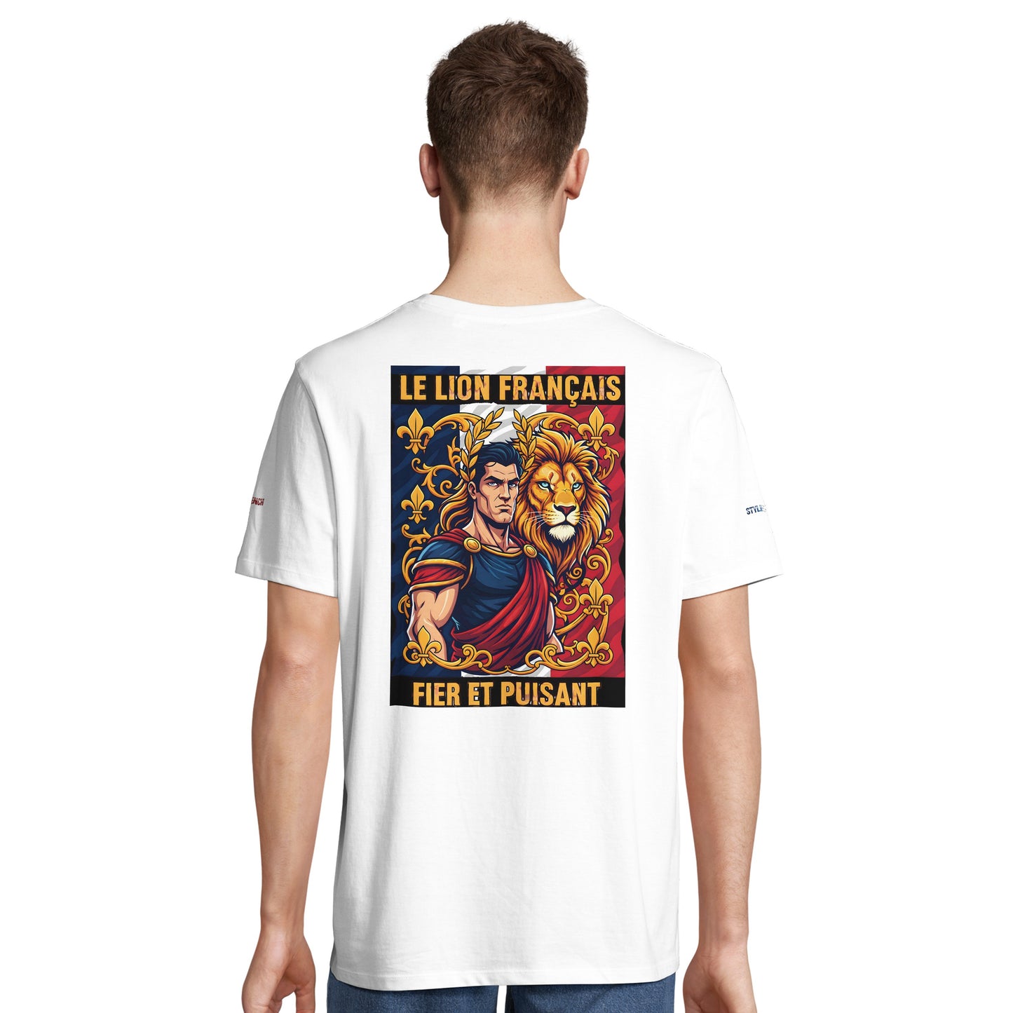 Men's T-shirt strong lion French style organic in conversion cotton | SOL'S Legend 03981