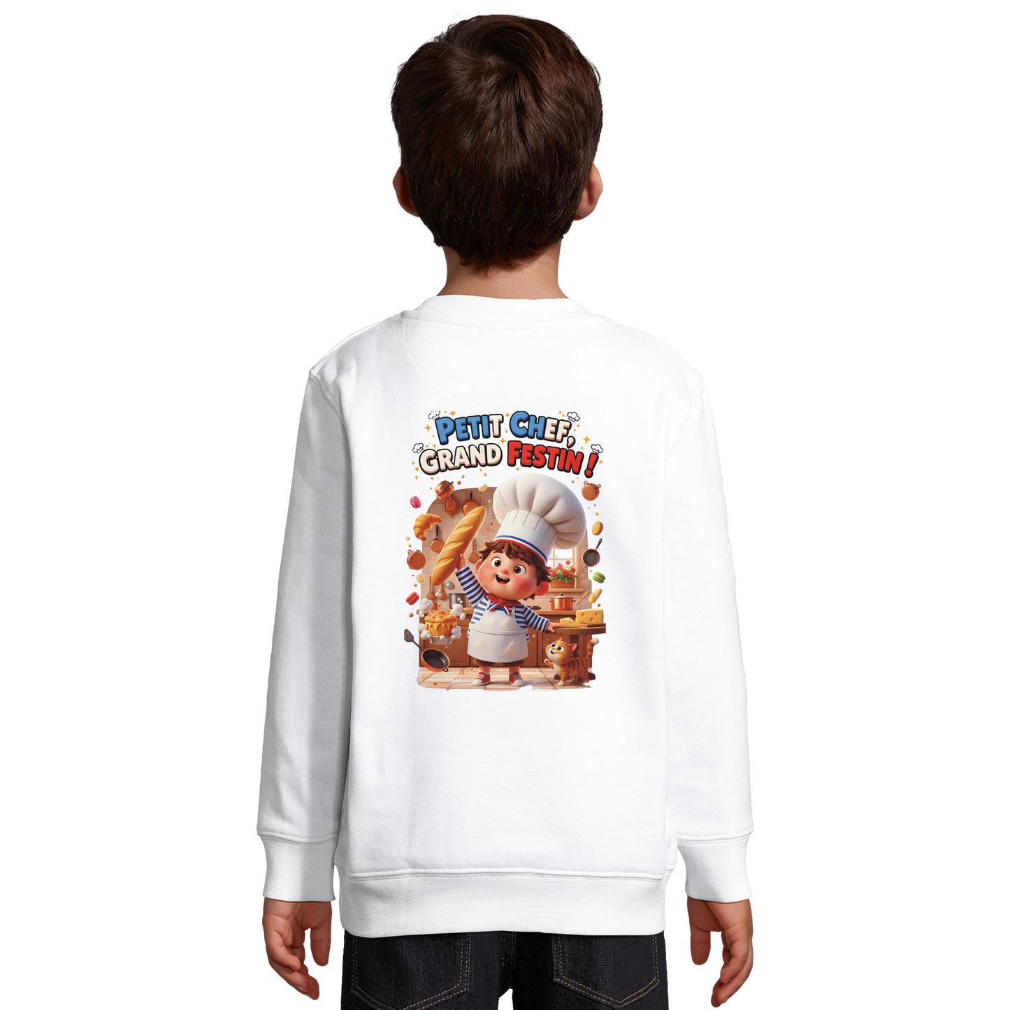 Boys' Little Chef Big Feast Recycled Blend Sweatshirt | SOL'S Columbia Kids 04239