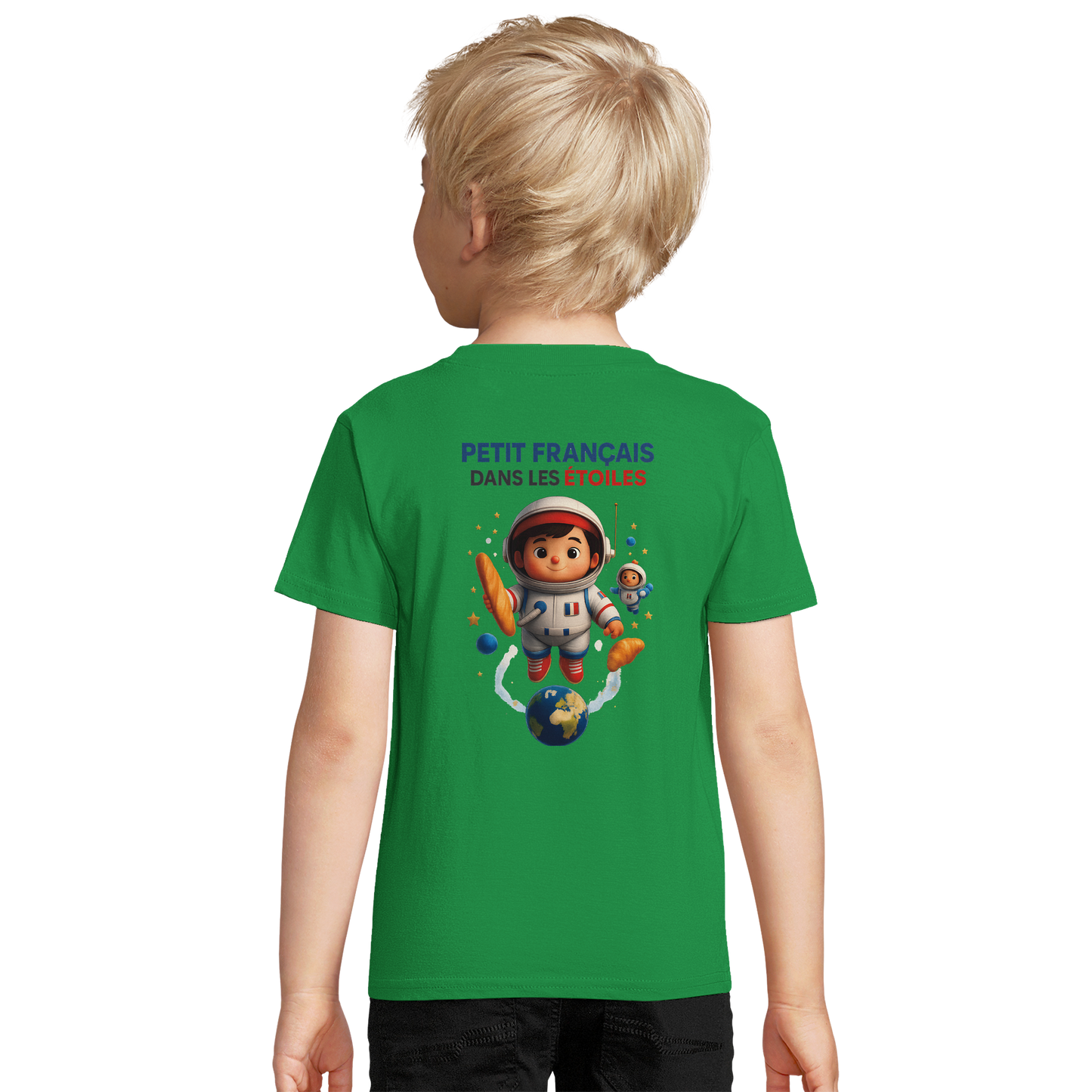 Jungen-Sweatshirt kleiner Franzose in den Sternen | SOL'S Columbia Kids 04239 recycelte Mischung