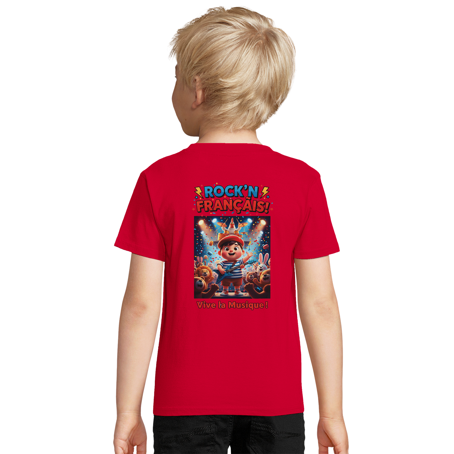 T-Shirt Junge Rock'n Français Bio tailliert | SOL'S Pioneer Kids 03578
