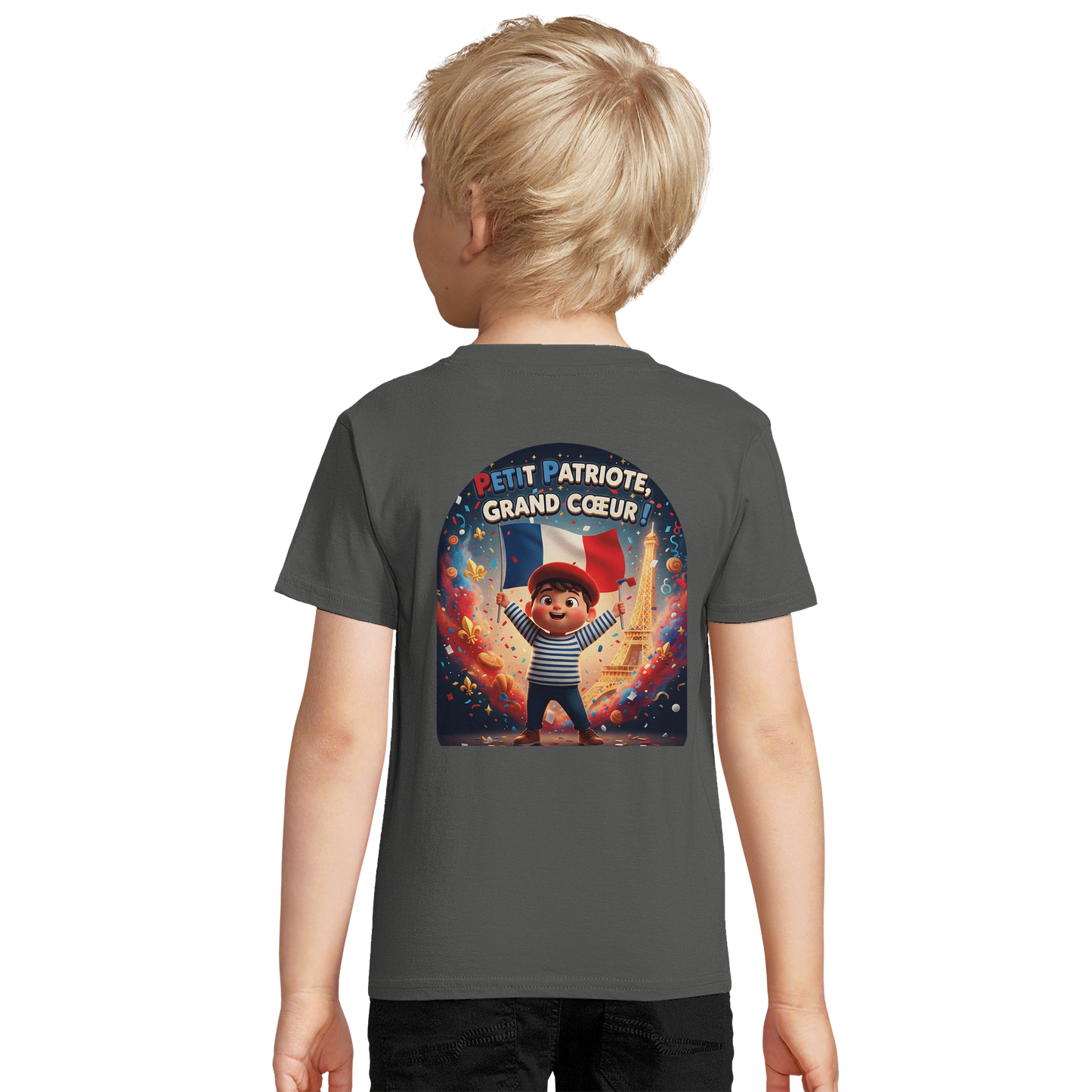T-shirt Enfant Petit Patriote - Coton Bio Confortable