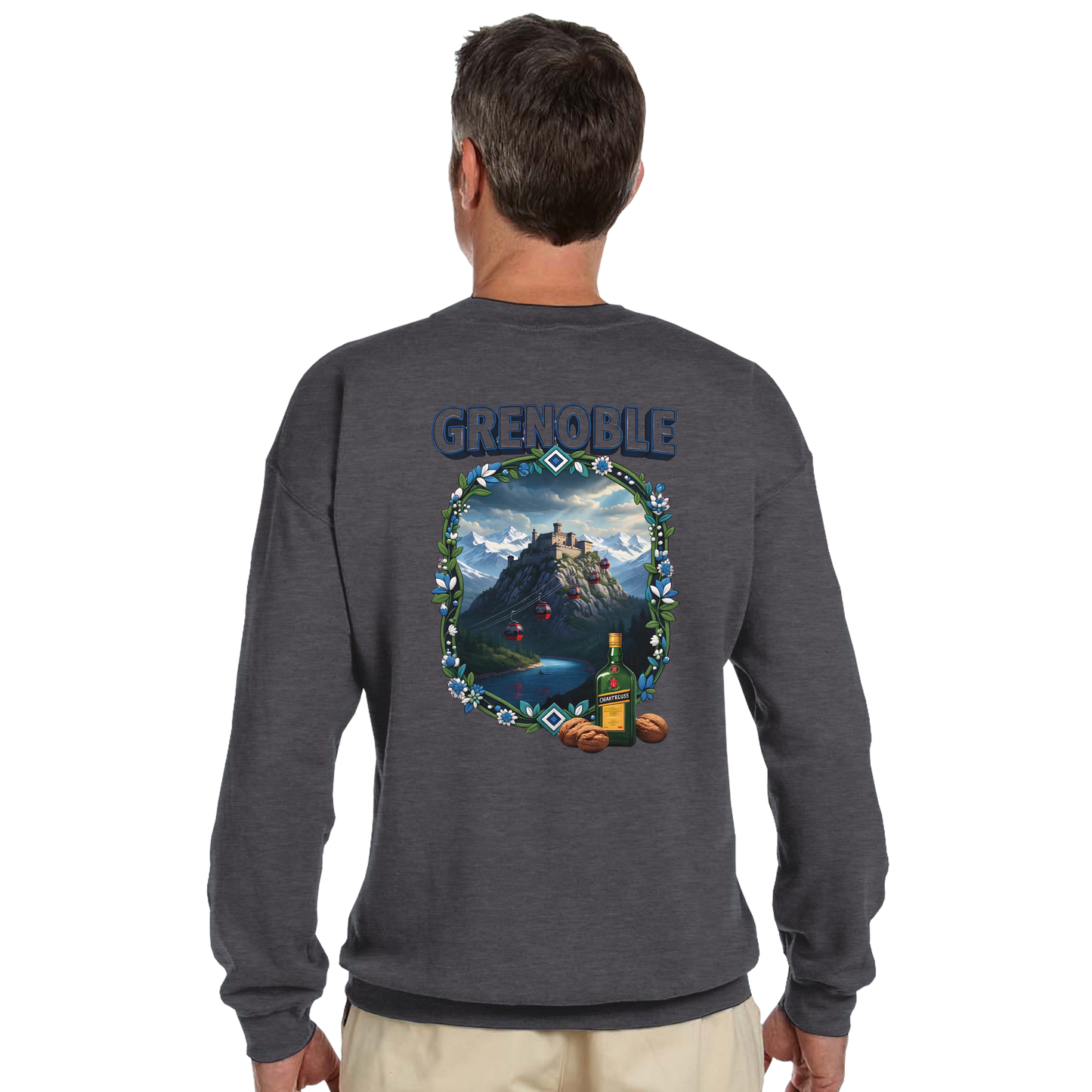 Grenoble city of France classic unisex crewneck sweatshirt | Gildan® 18000