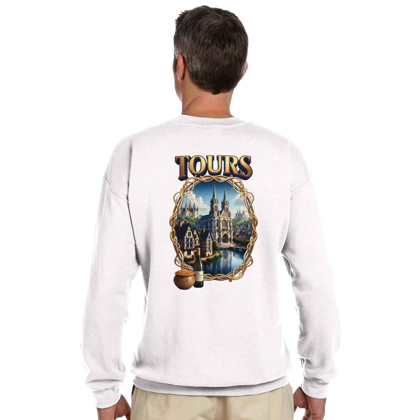 Unisex Sweatshirt Tours French City Classic Crewneck | Gildan® 18000