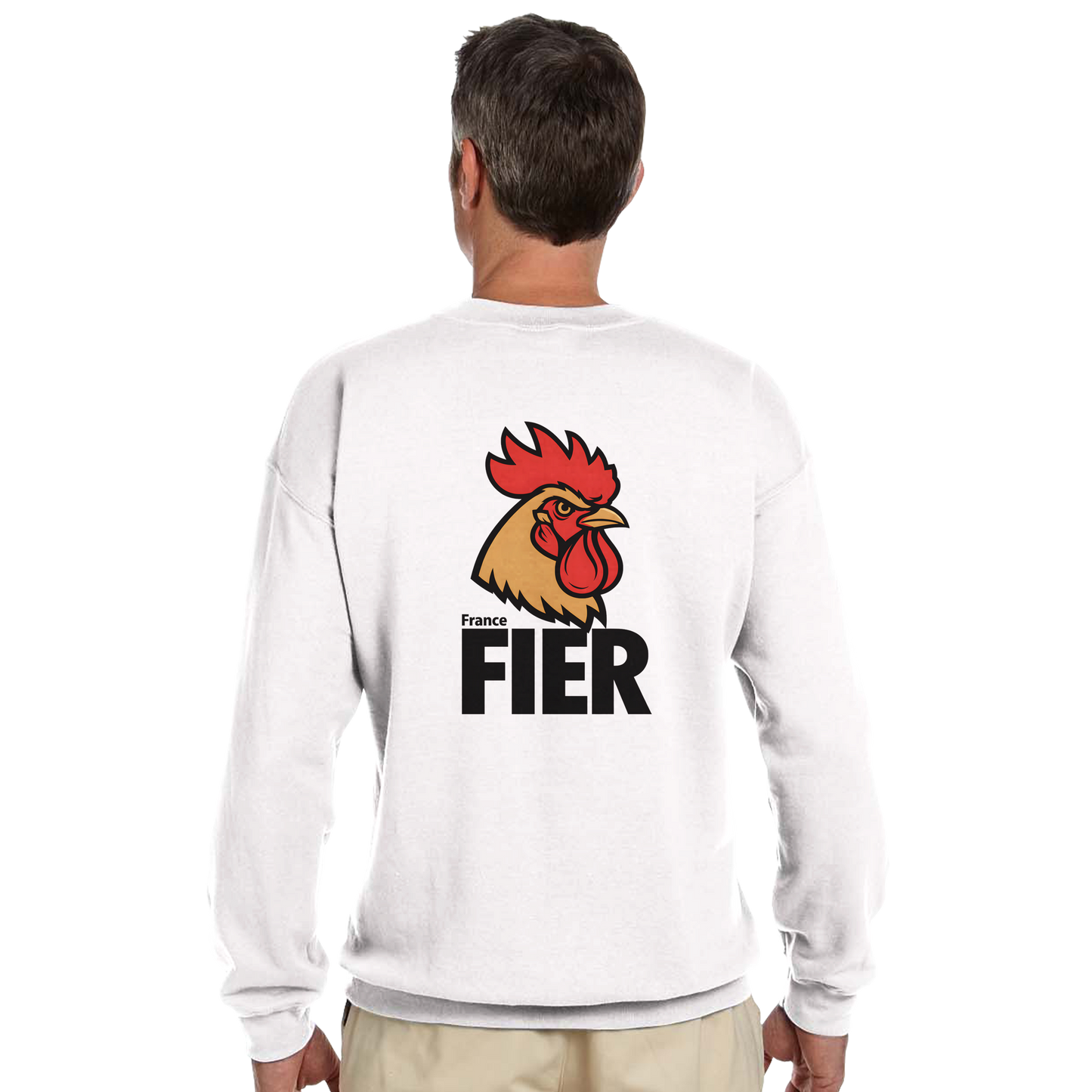 Men's France Proud Classic Crewneck Sweatshirt | Gildan® 18000