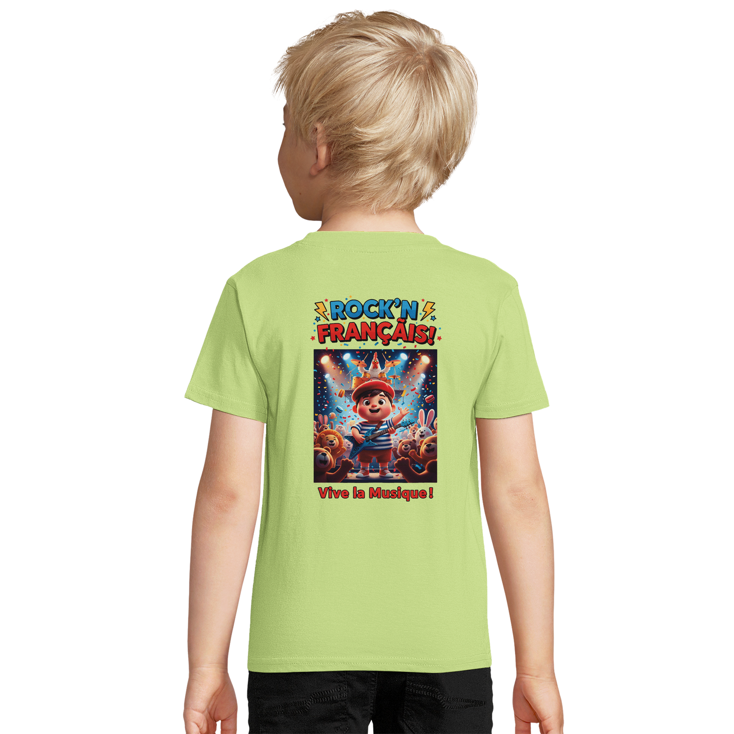 T-Shirt Junge Rock'n Français Bio tailliert | SOL'S Pioneer Kids 03578