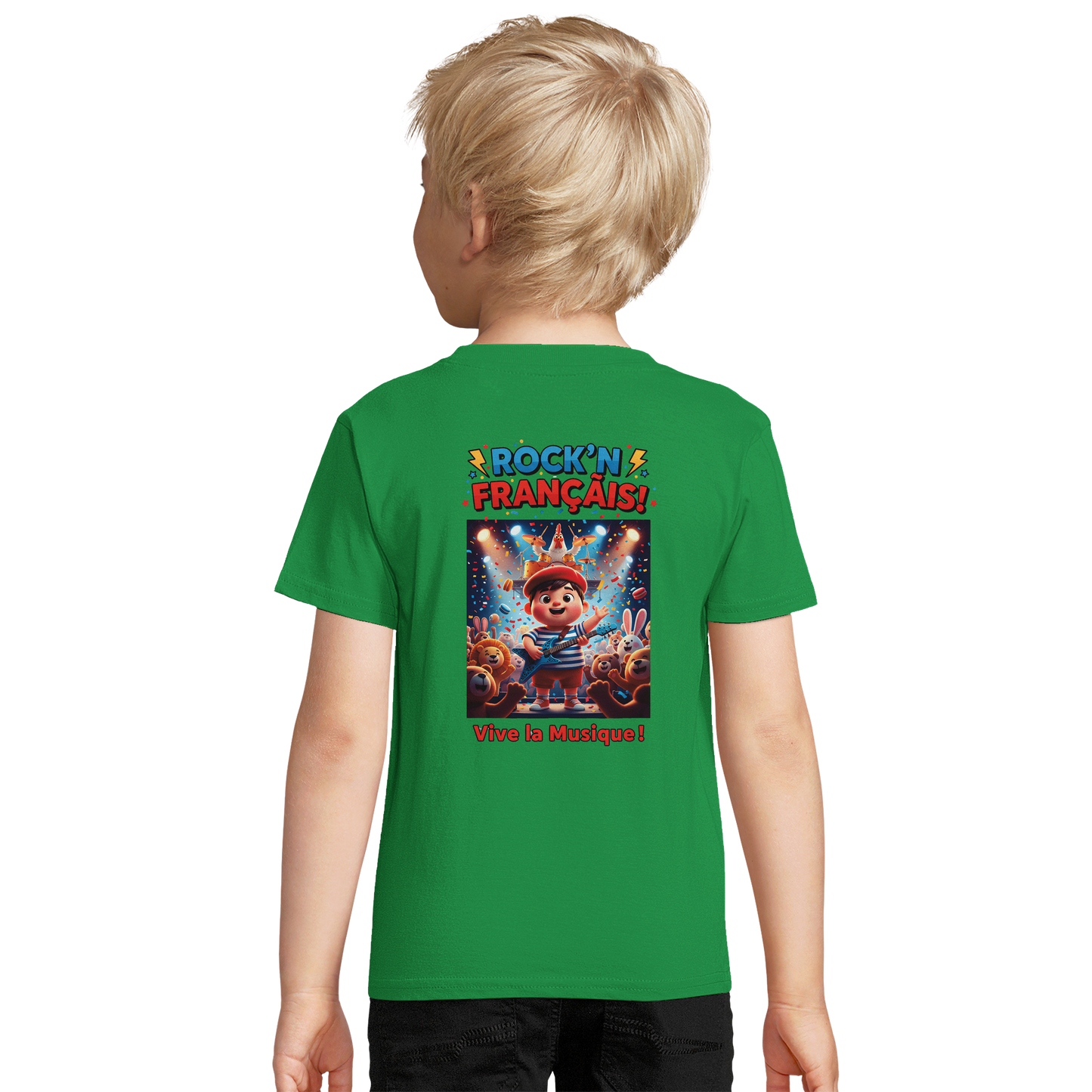 T-Shirt Junge Rock'n Français Bio tailliert | SOL'S Pioneer Kids 03578