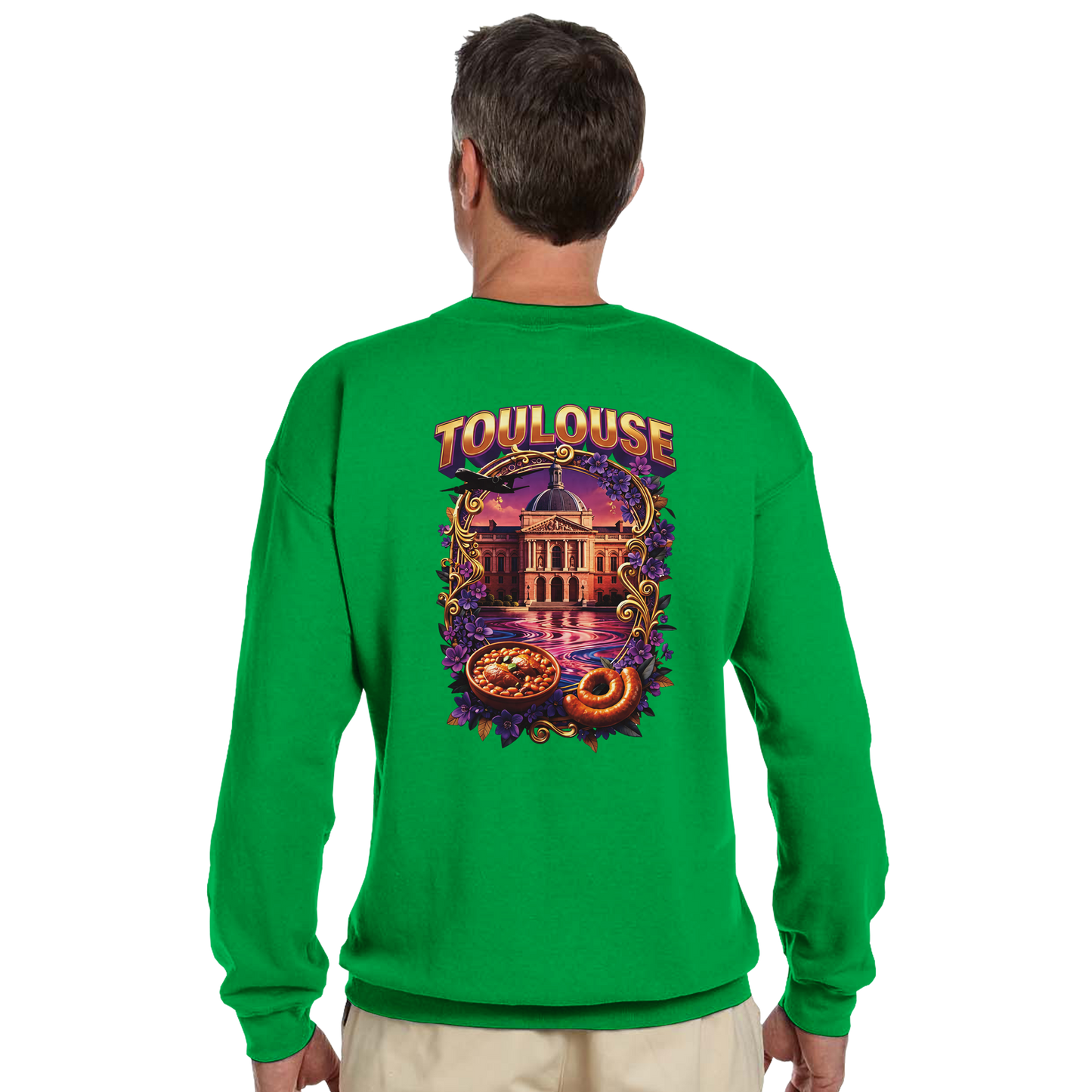 Unisex Sweatshirt Toulouse Classic French City Crewneck | Gildan® 18000