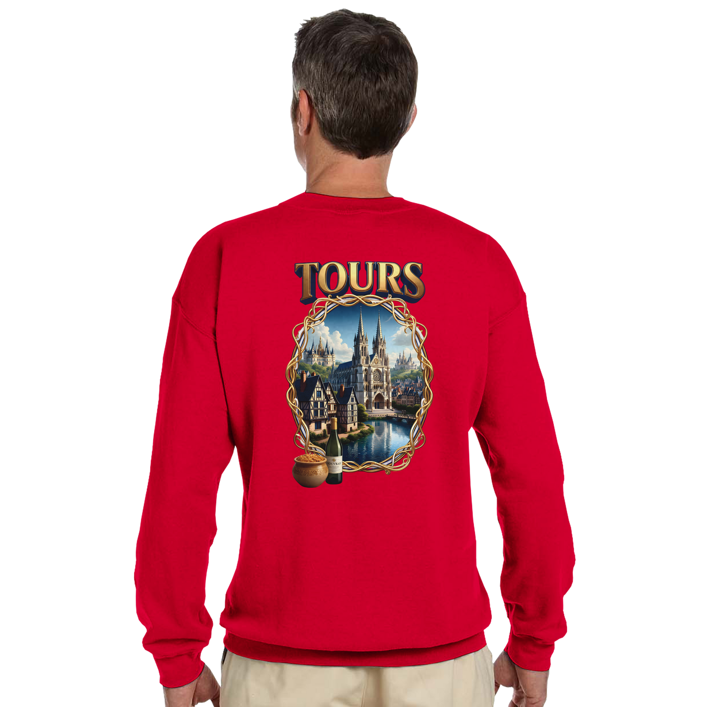 Unisex Sweatshirt Tours French City Classic Crewneck | Gildan® 18000