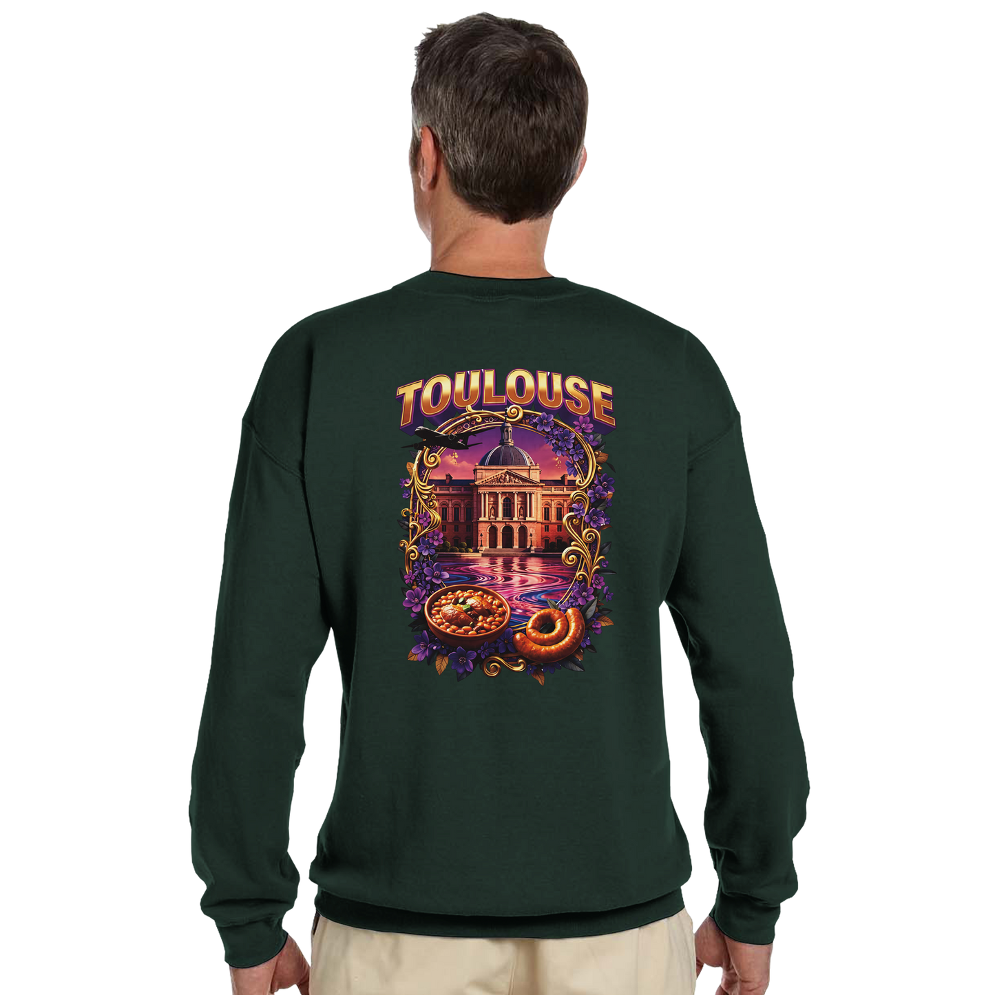 Unisex Sweatshirt Toulouse Classic French City Crewneck | Gildan® 18000