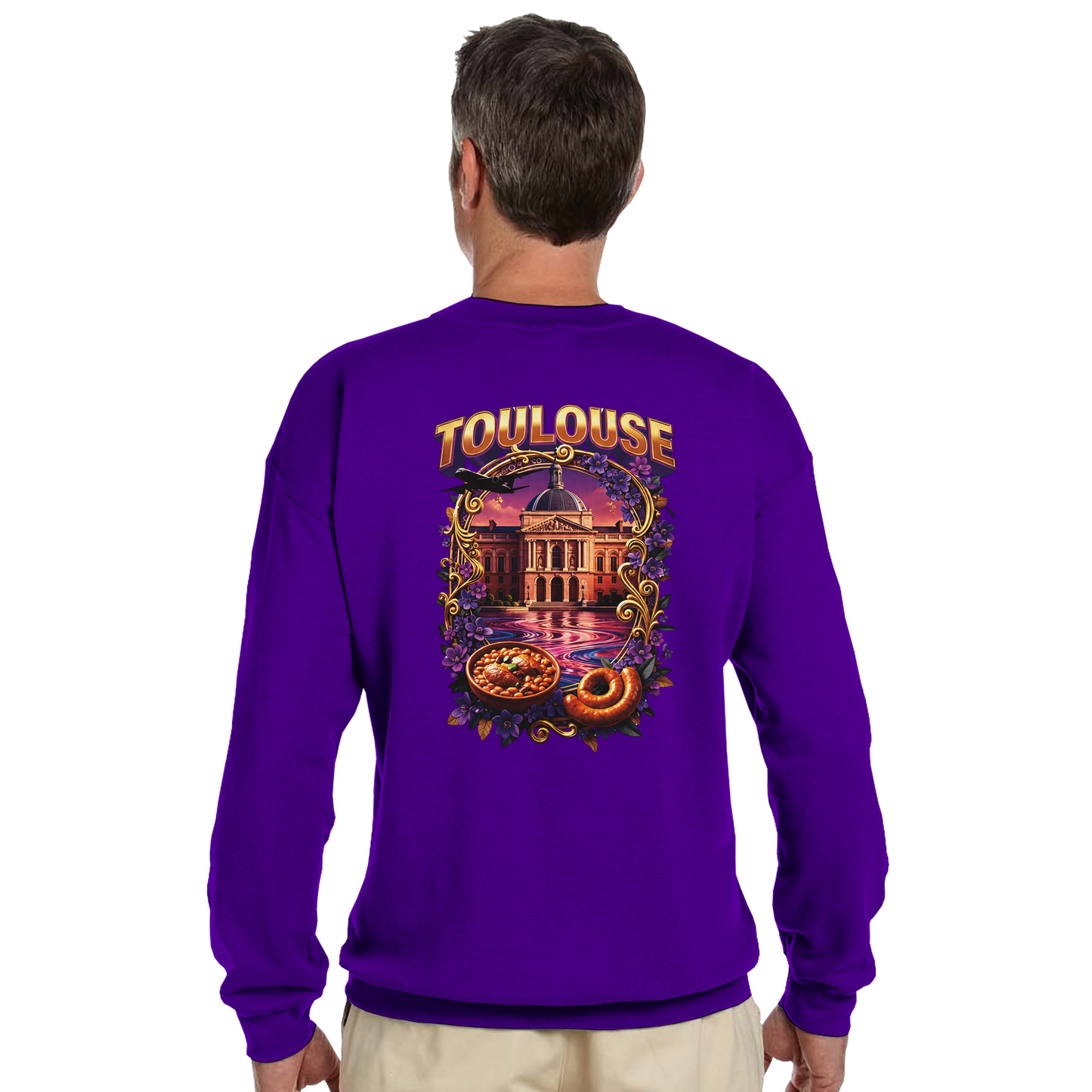 Unisex Sweatshirt Toulouse Classic French City Crewneck | Gildan® 18000