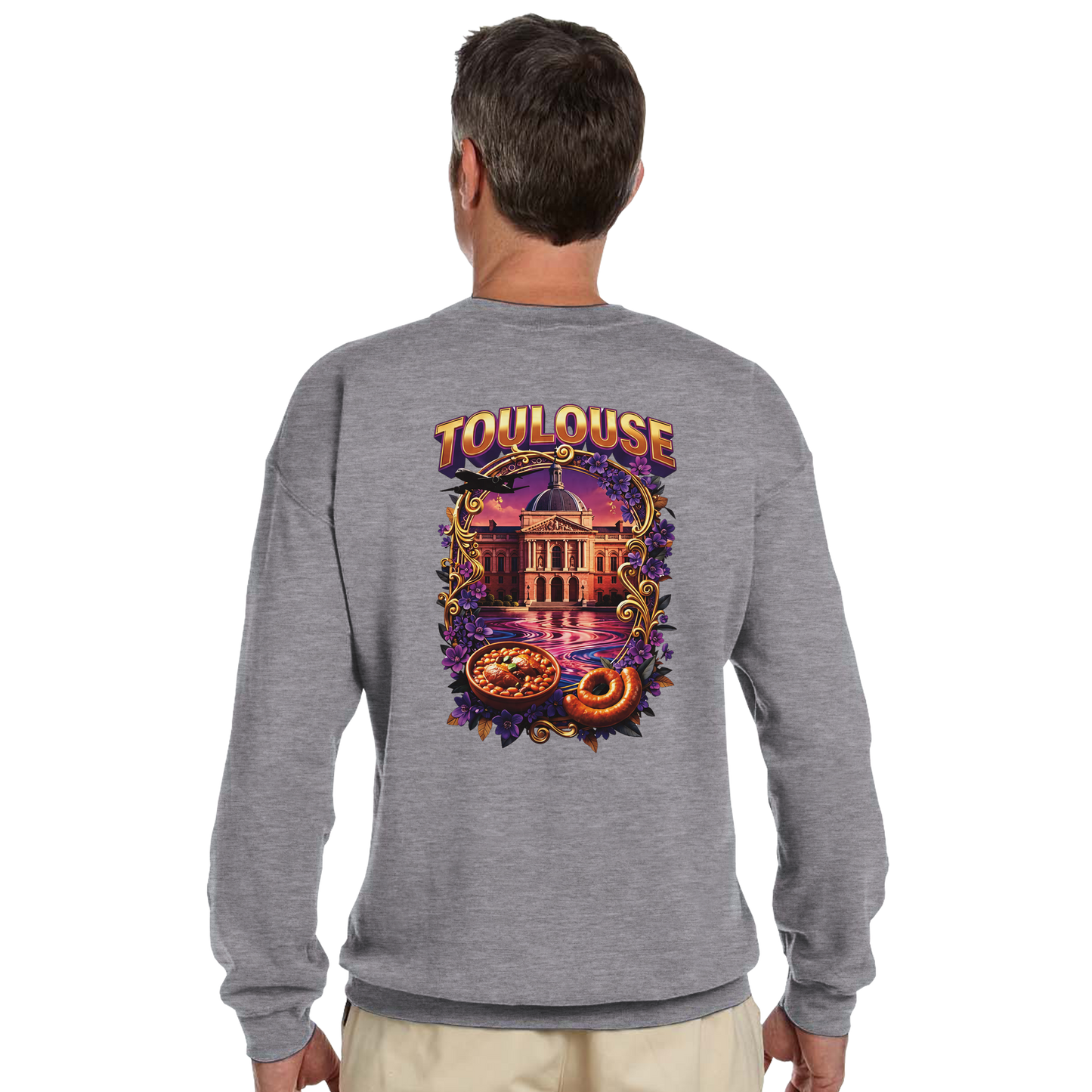 Unisex Sweatshirt Toulouse Classic French City Crewneck | Gildan® 18000