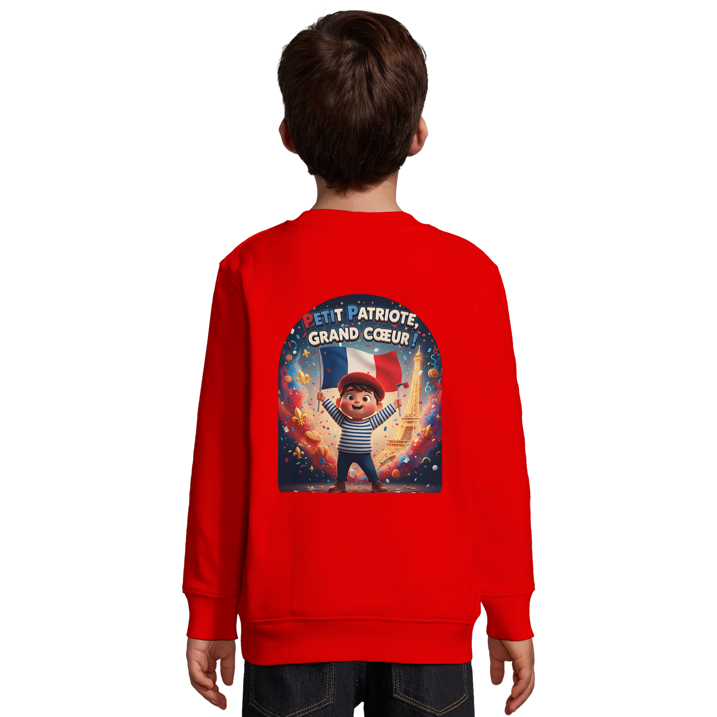 Sweat-shirt Enfant Petit Patriote - Coton Éco-Responsable